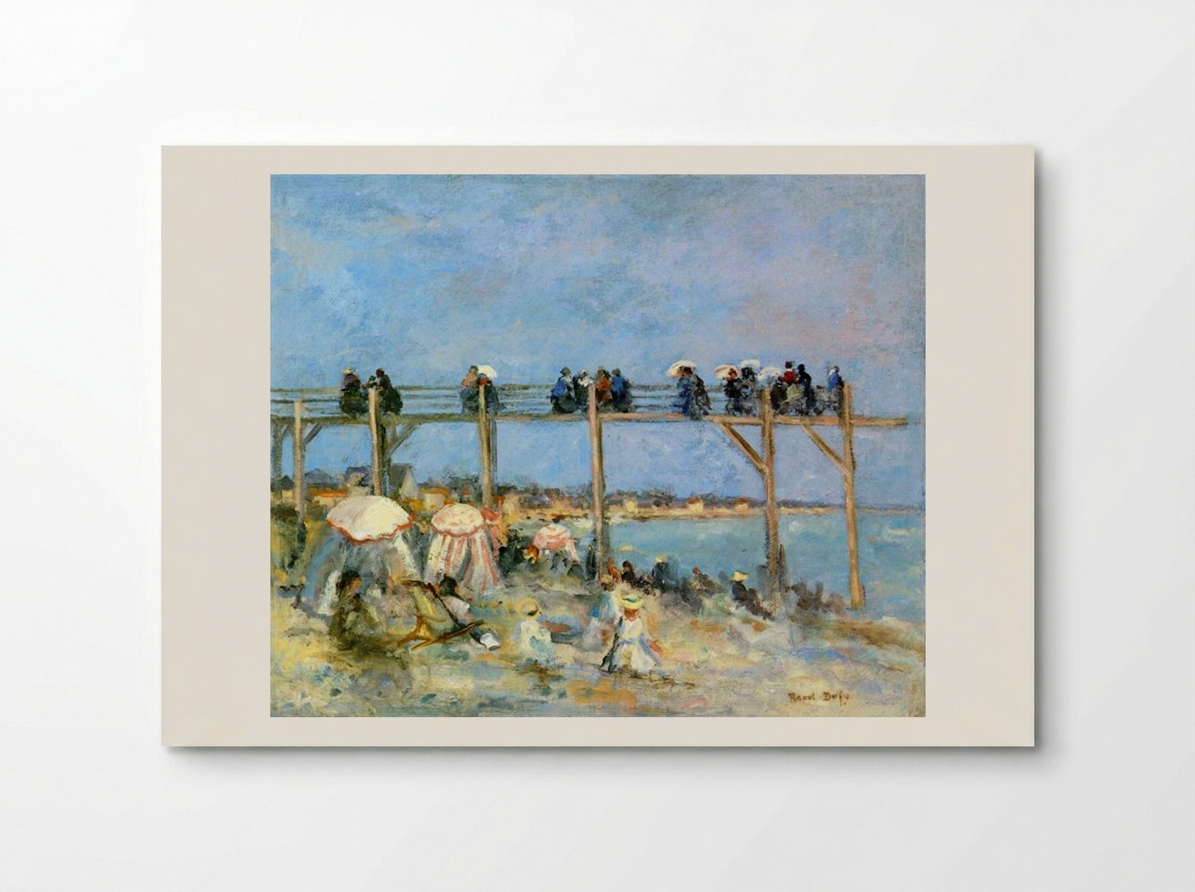 The Beach at Sainte-Adresse - Raoul Dufy - Poster