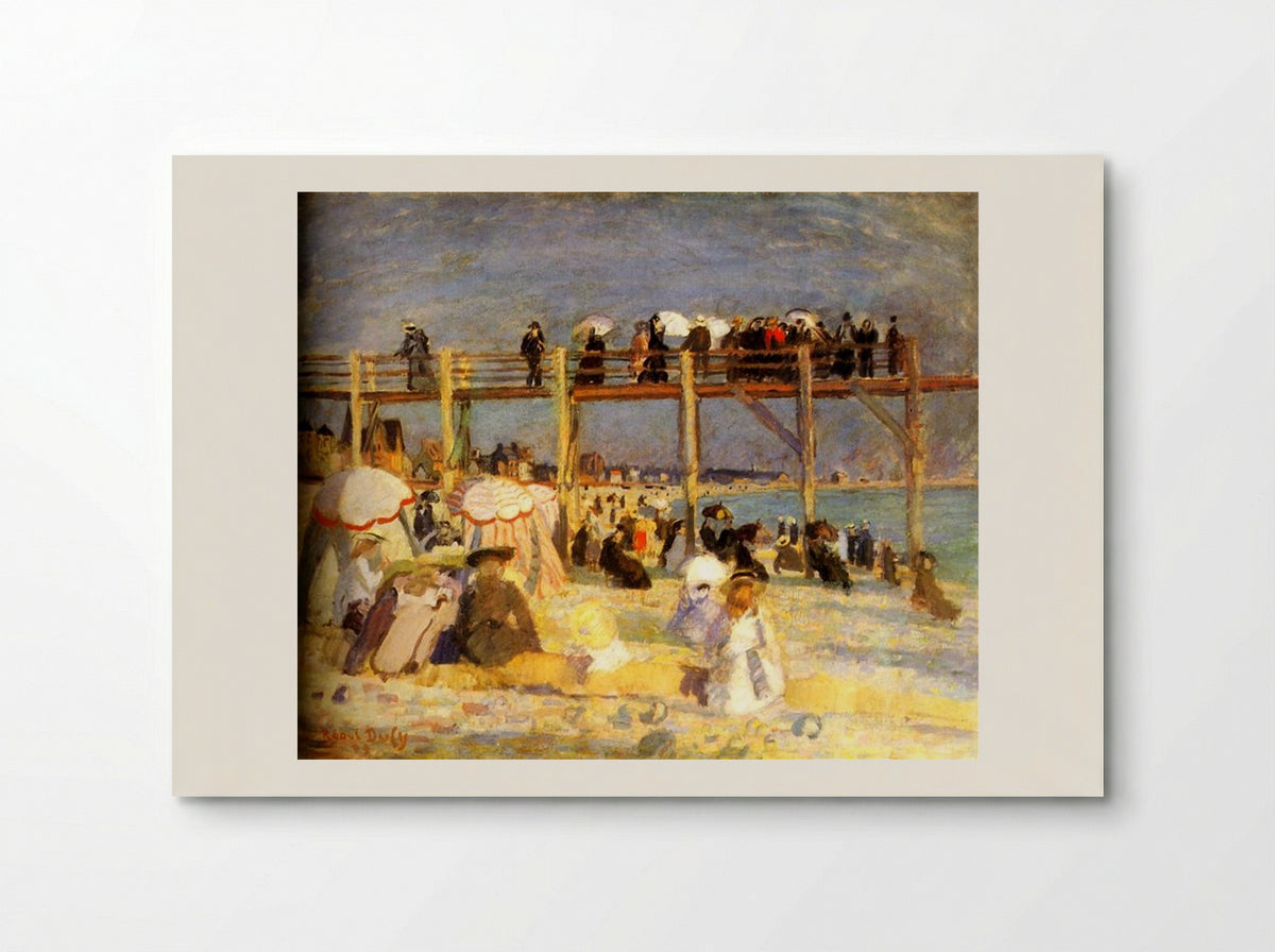 The Beach of Sainte-Adresse - Raoul Dufy - Poster
