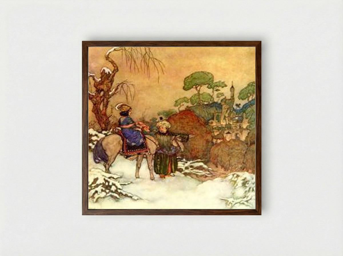 The Beast's Castle - Edmund Dulac - Framed Print Dark Wood
