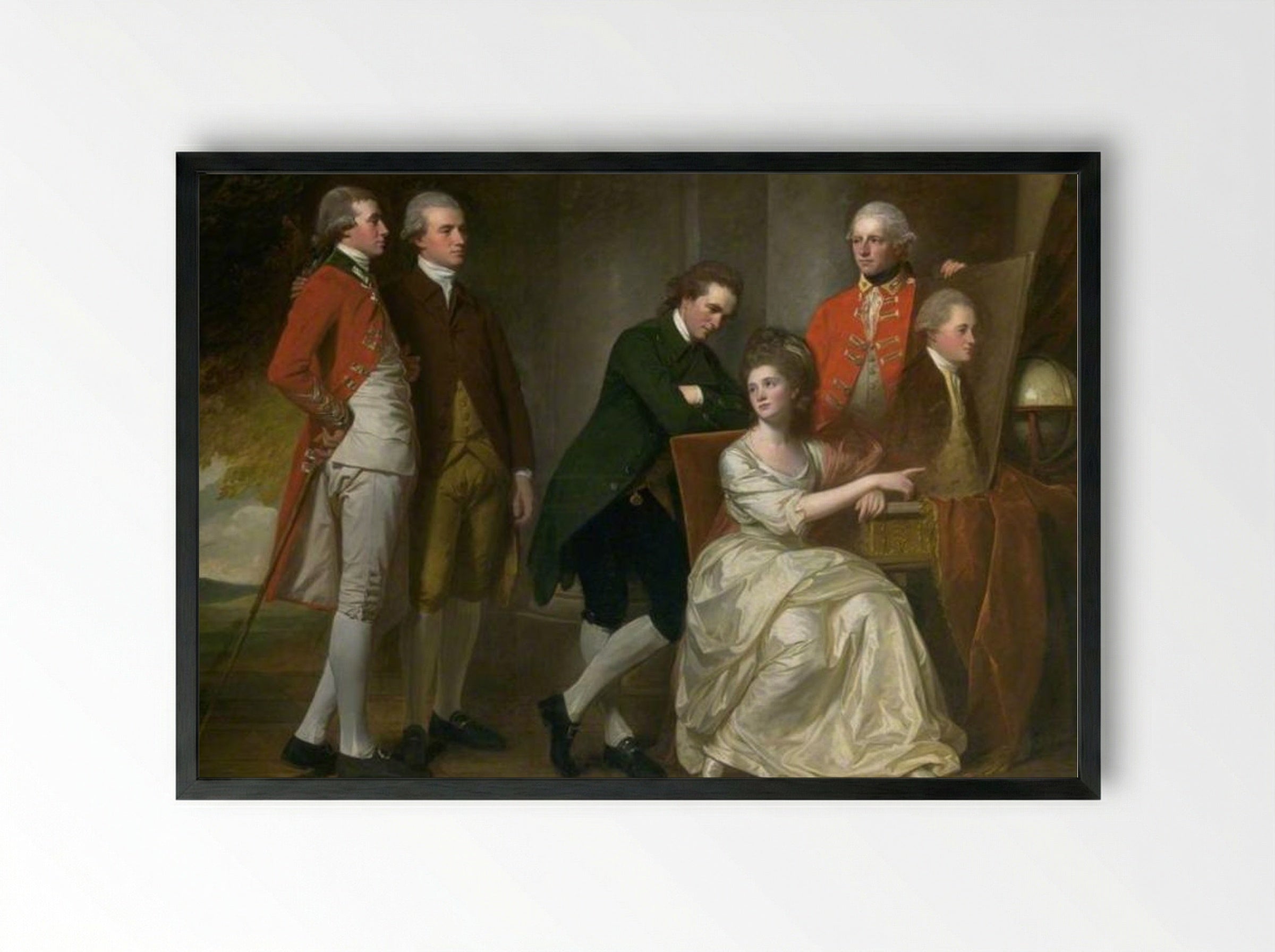 The Beaumont Family - George Romney - Framed Print Black