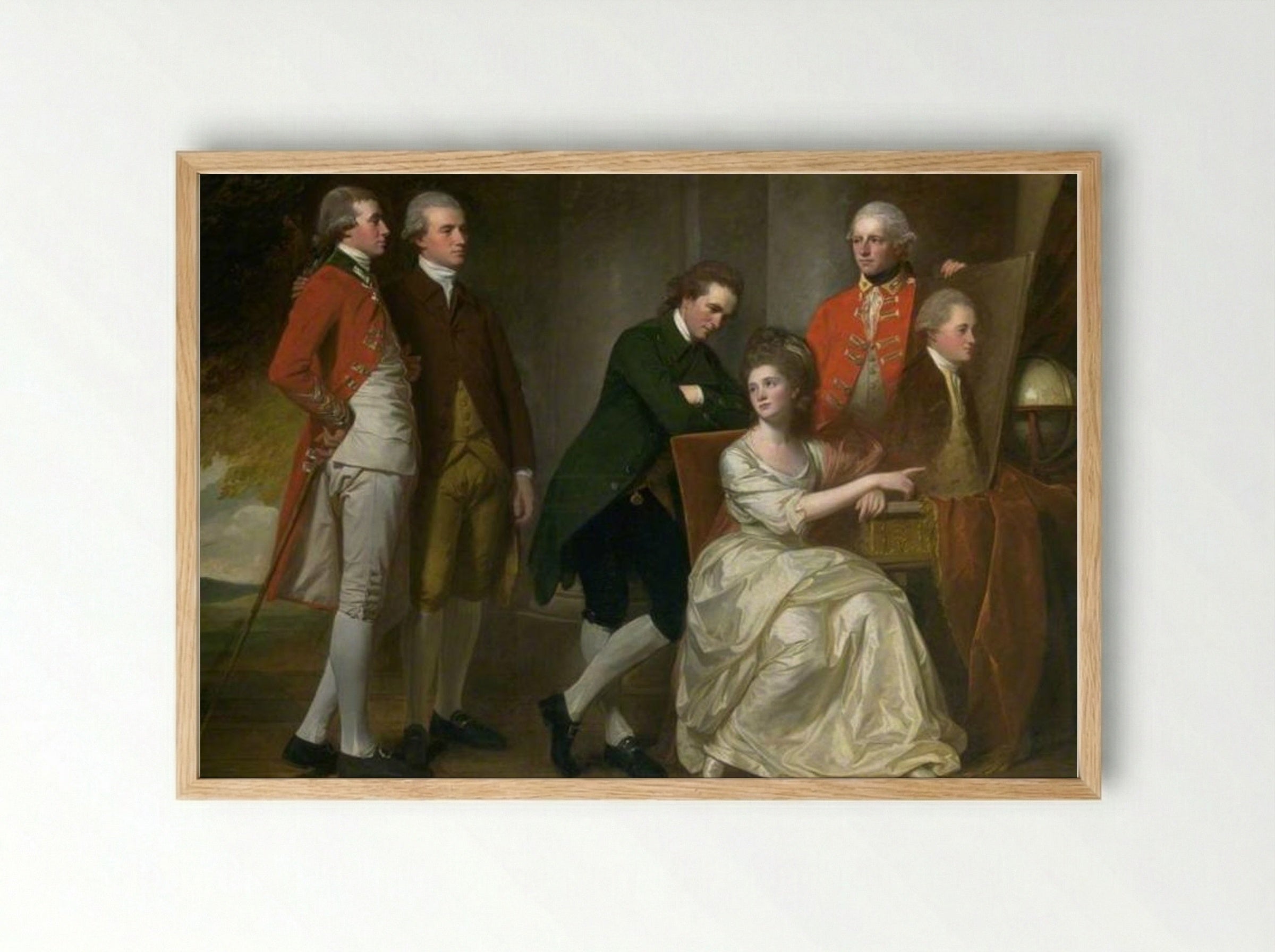 The Beaumont Family - George Romney - Framed Print Wood