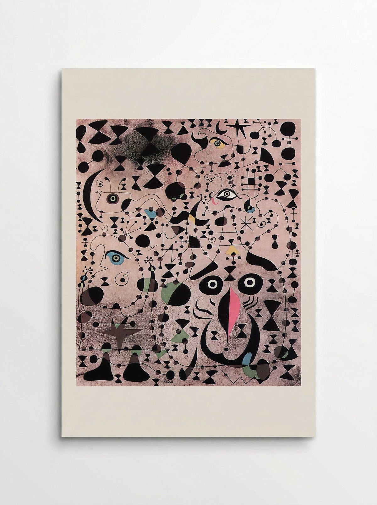 The Beautiful Bird Revealing the Unknown to a Pair of Lovers (from the Constellations series) - Joan Miró - Poster