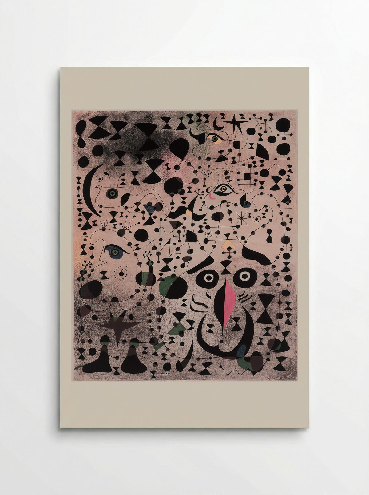 The Beautiful Bird Revealing the Unknown to a Pair of Lovers (from the Constellations series) - Joan Miró - Poster