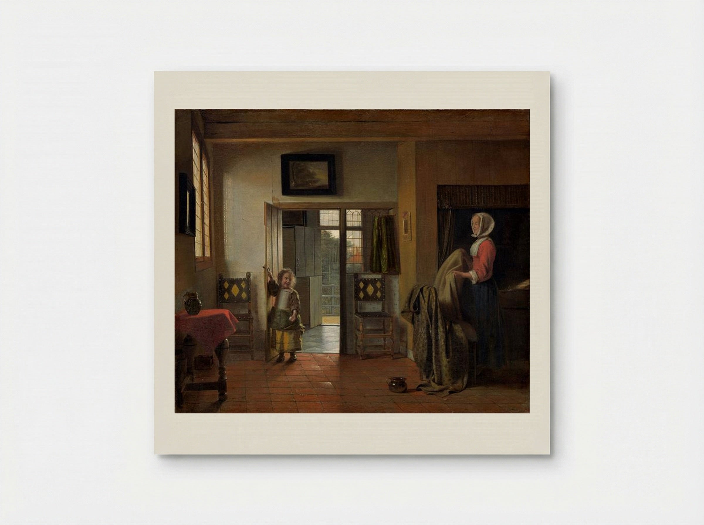 The Bedroom - Pieter de Hooch - Poster