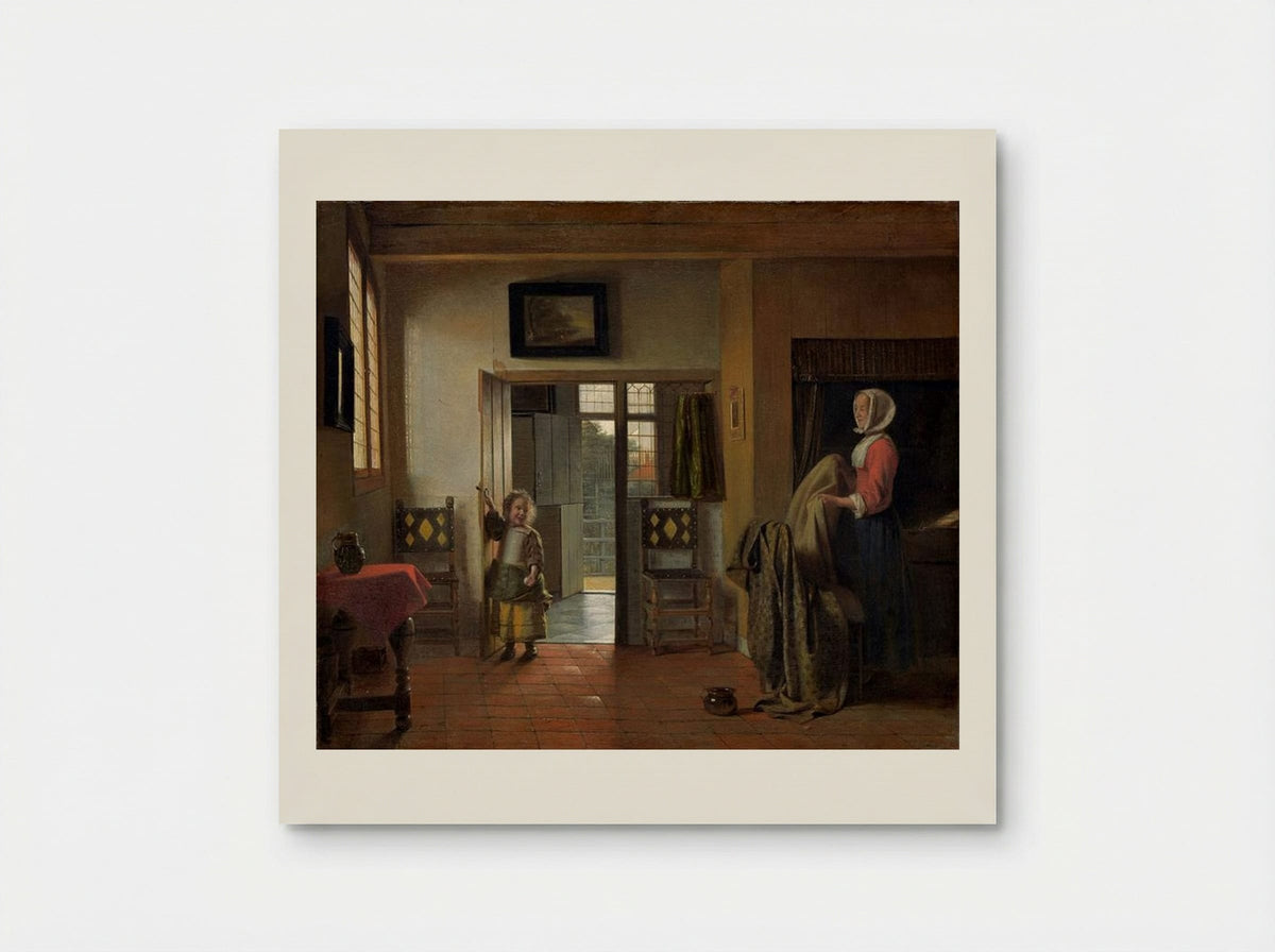 The Bedroom - Pieter de Hooch - Poster