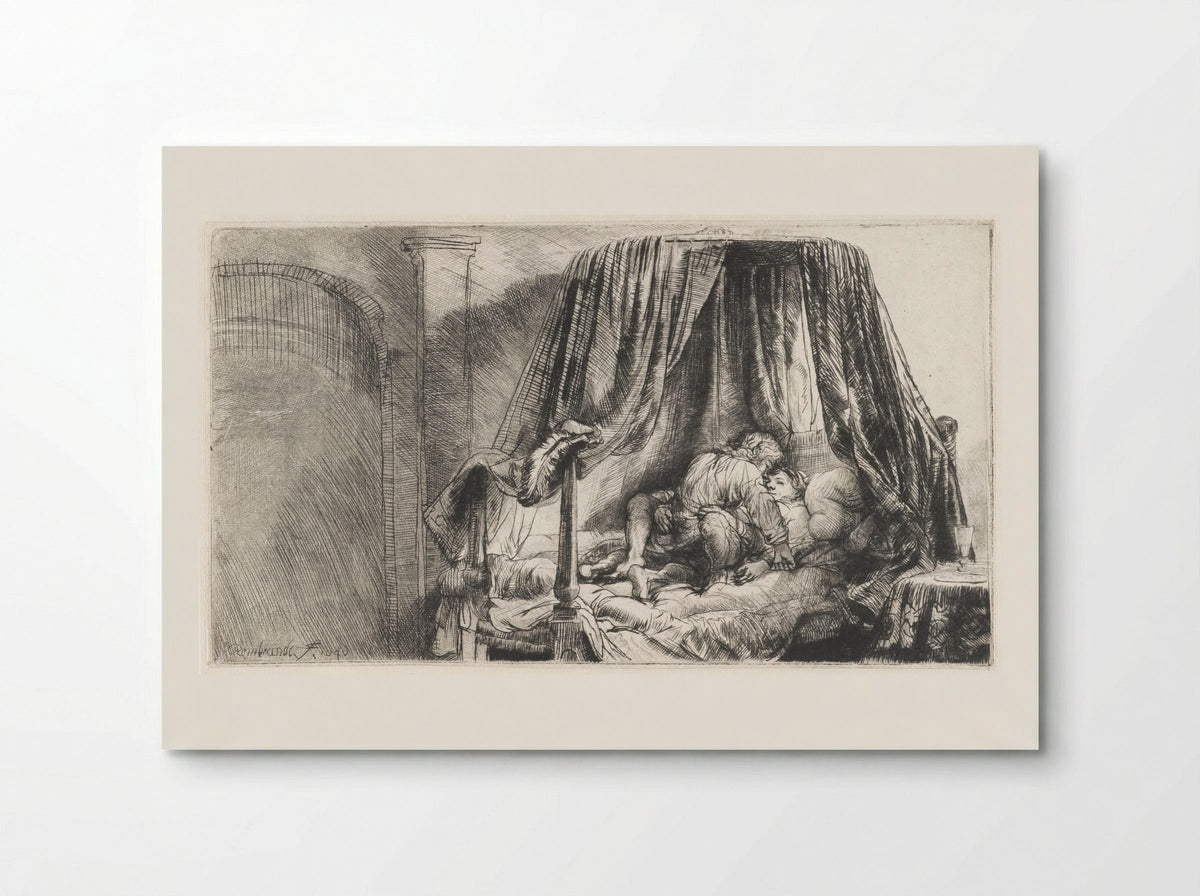 The Bedstead - Rembrandt van Rijn - Poster
