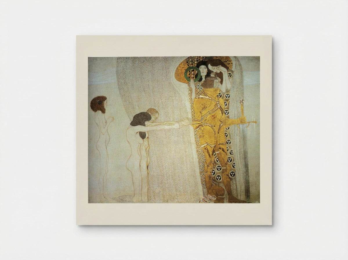 The Beethoven Frieze: The Longing for Happiness - Gustav Klimt - Poster
