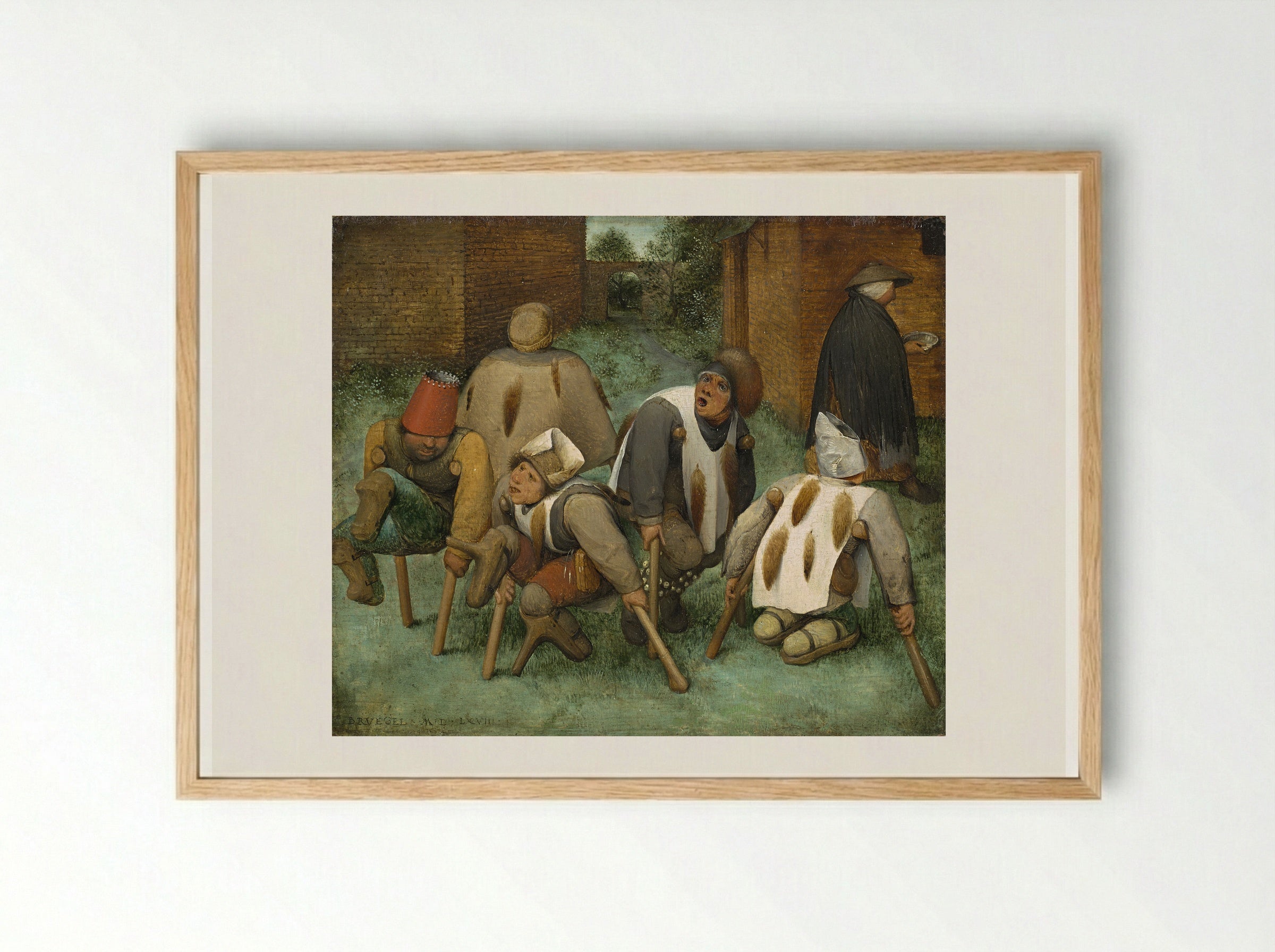 The Beggars - Pieter Bruegel the Elder - Framed Print Wood