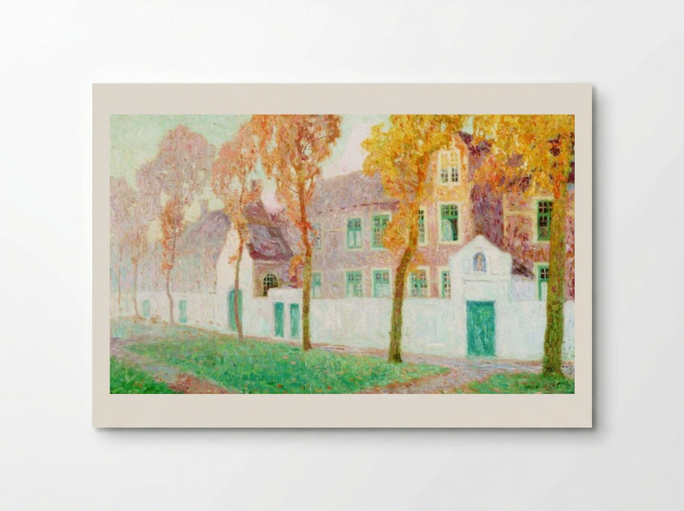 The Beguine Convent in Bruges - Gustave de Smet - Poster