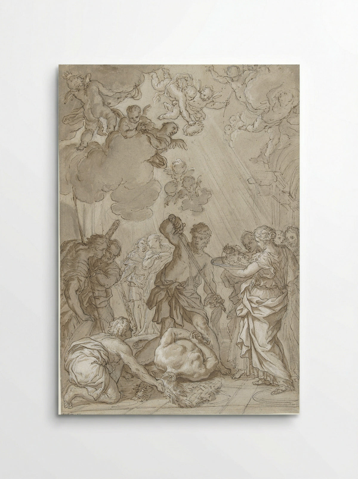 The Beheading of Saint John the Baptist - Giuseppe Nicola Nasini - Poster