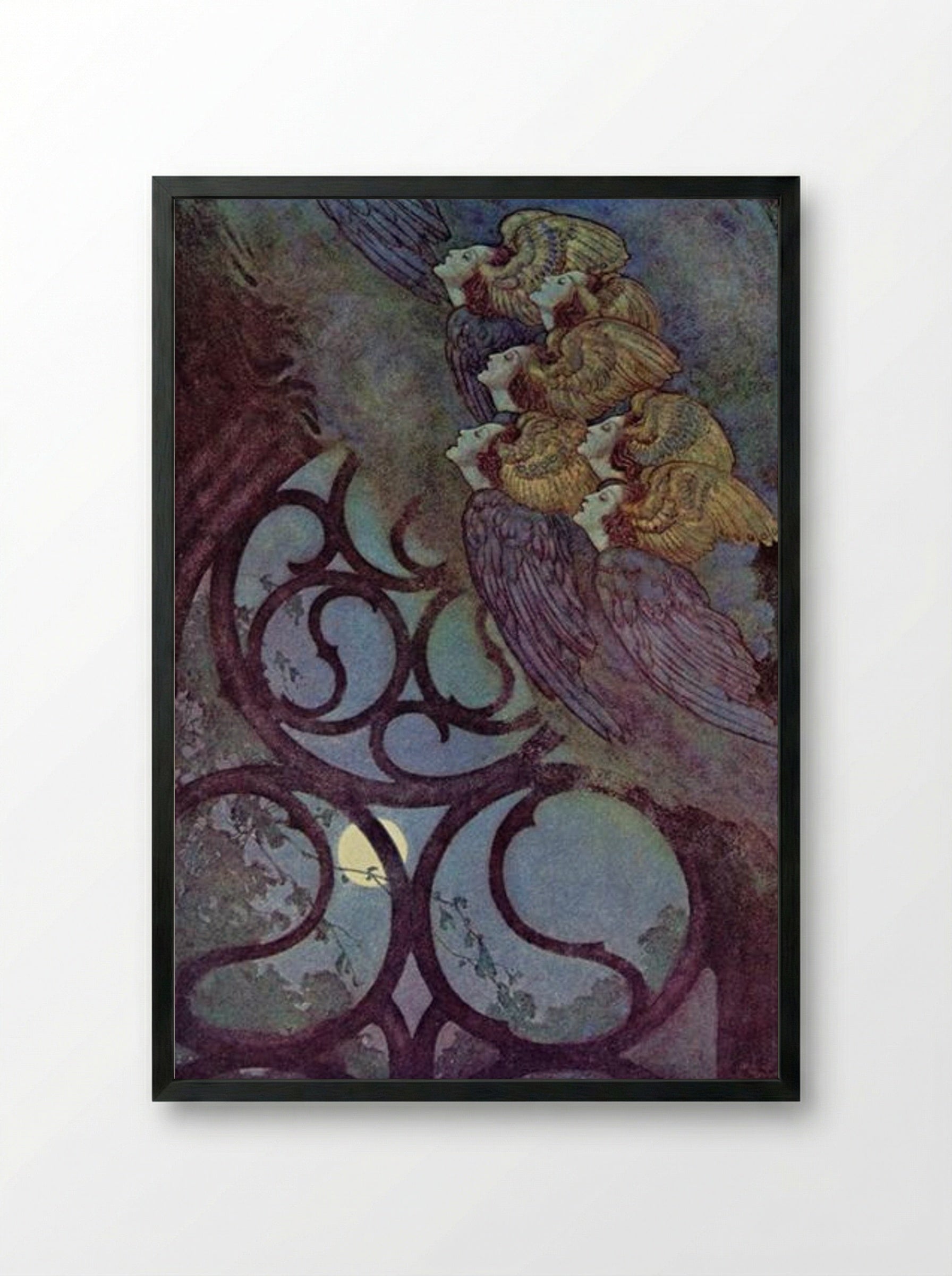 The Bells - Edmund Dulac - Framed Print Black