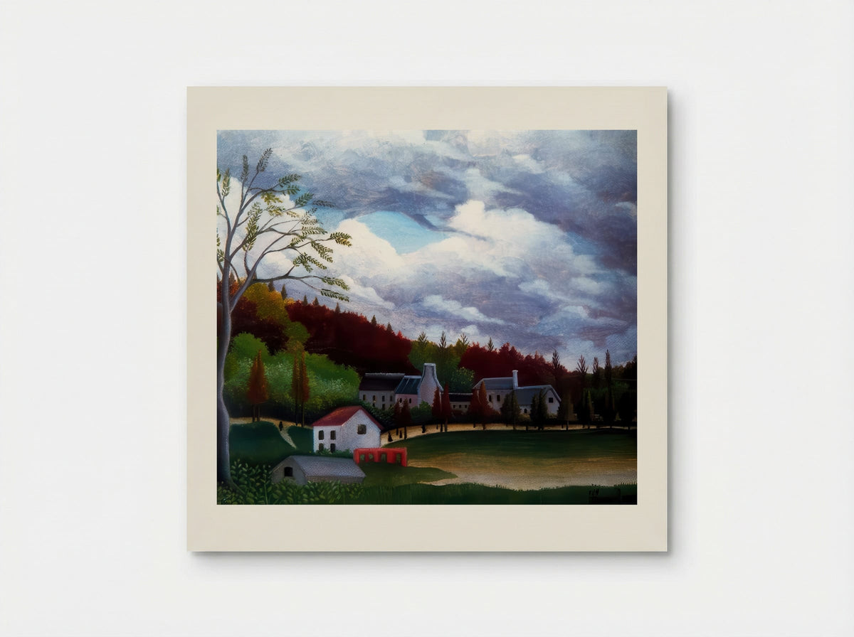 The Bièvre at Gentilly by Henri Rousseau – Naïve Art French River Landscape Print - Poster