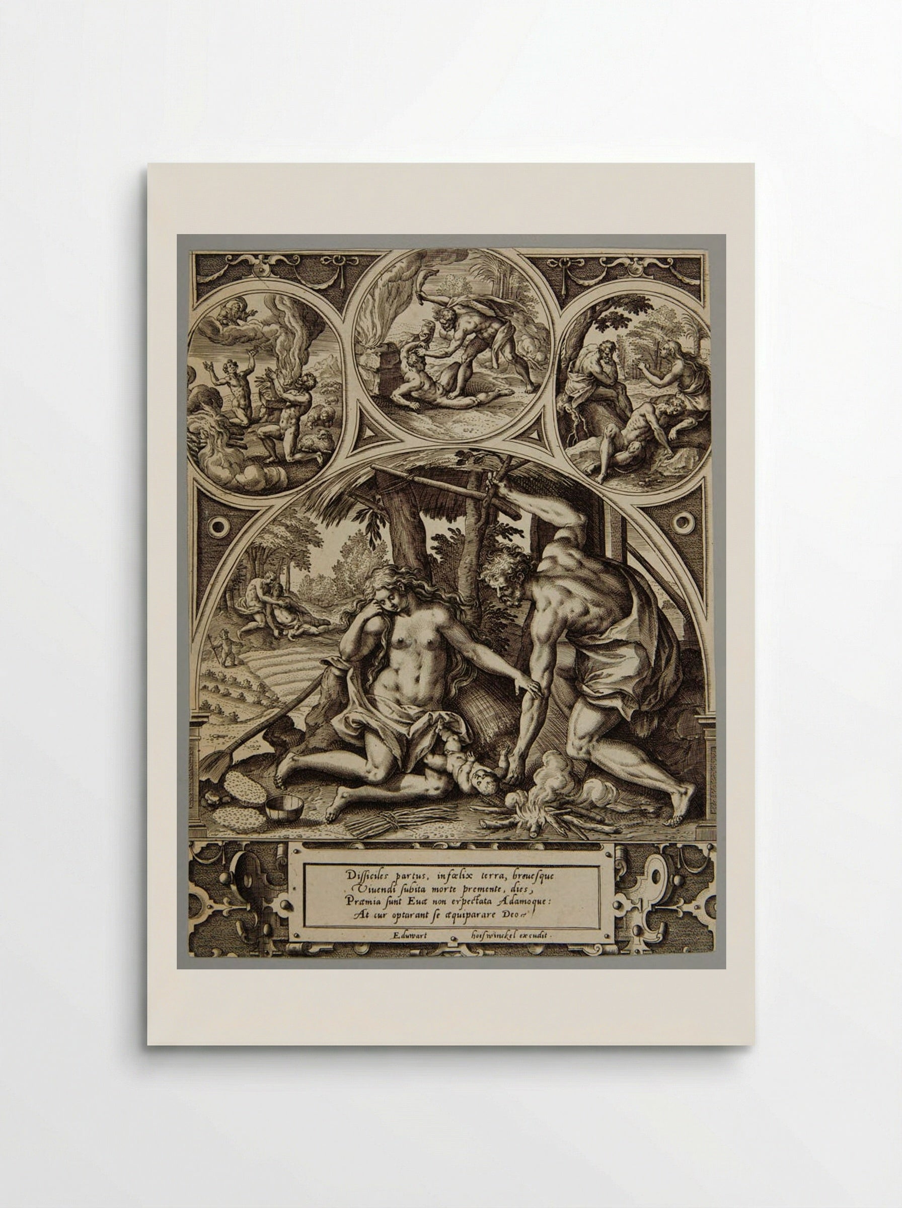 The Birth of Cain - Adriaen Collaert - Poster
