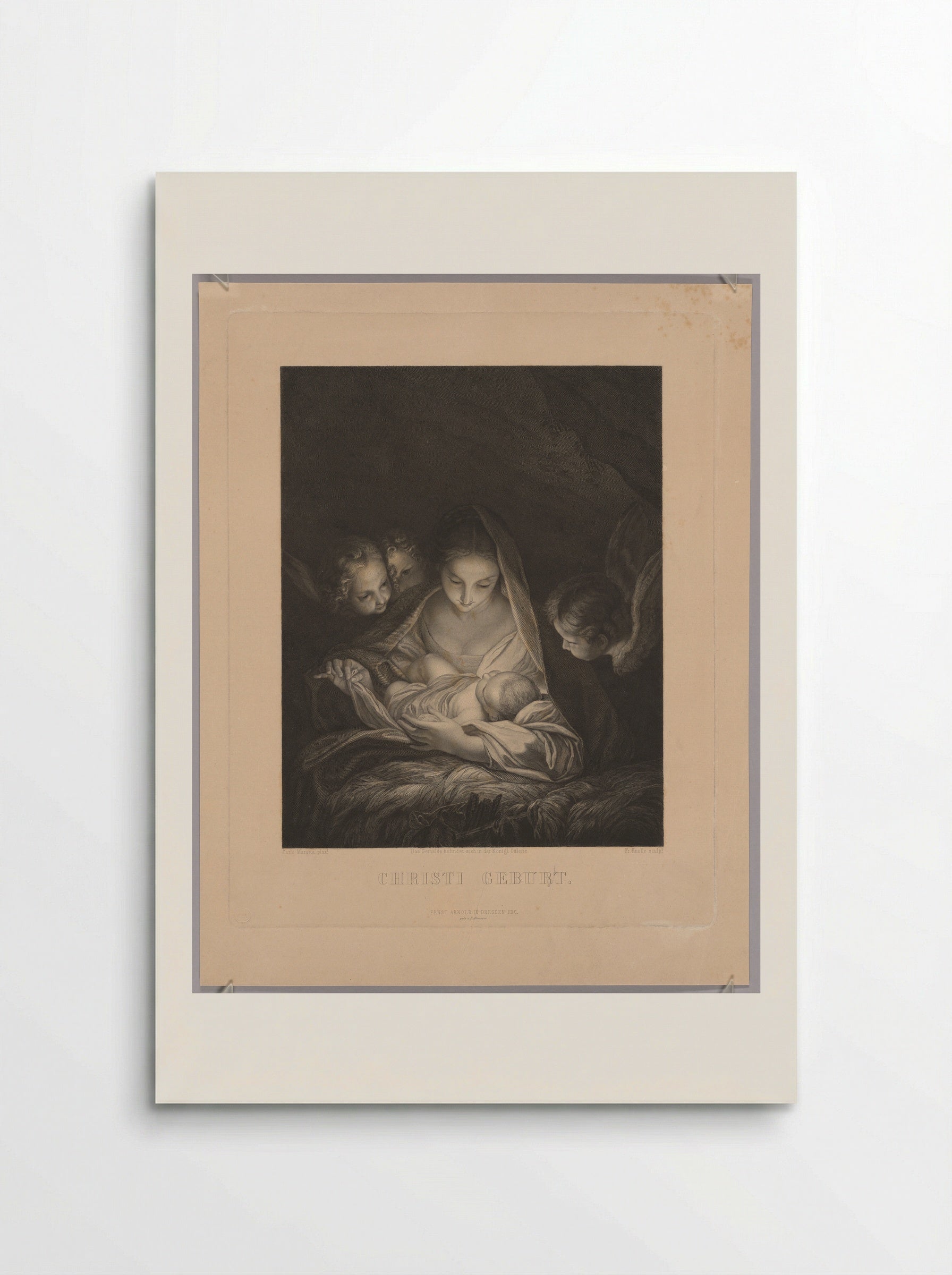 The Birth of Christ - Johann Heinrich Friedrich Ludwig Knolle - Poster
