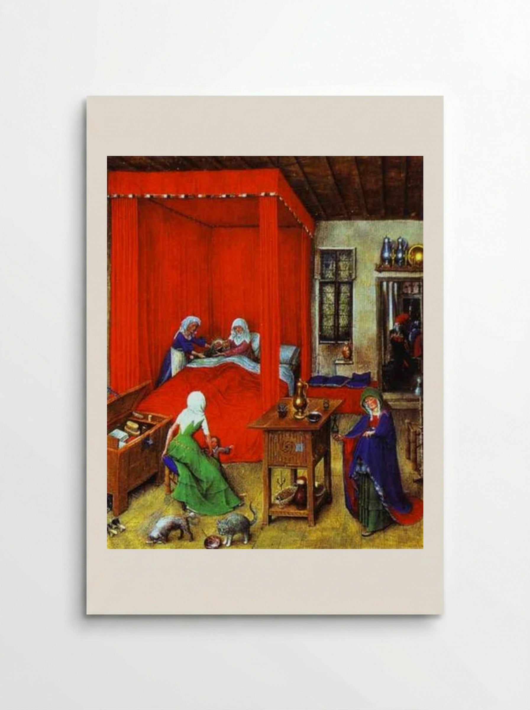 The Birth of John the Baptist - Jan van Eyck - Poster