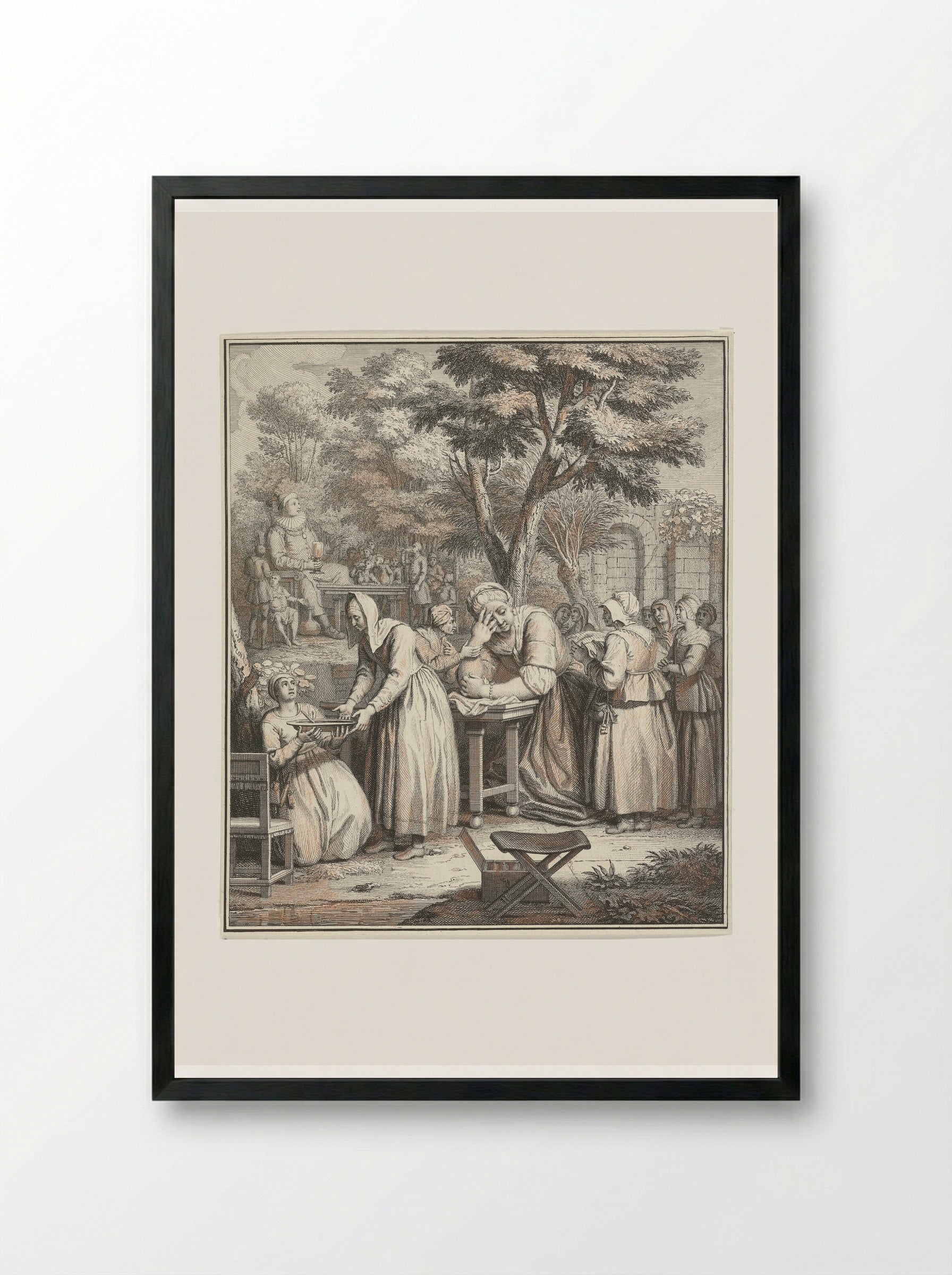 The Birth of Pantagruel - Jacob Folkema - Framed Print Black