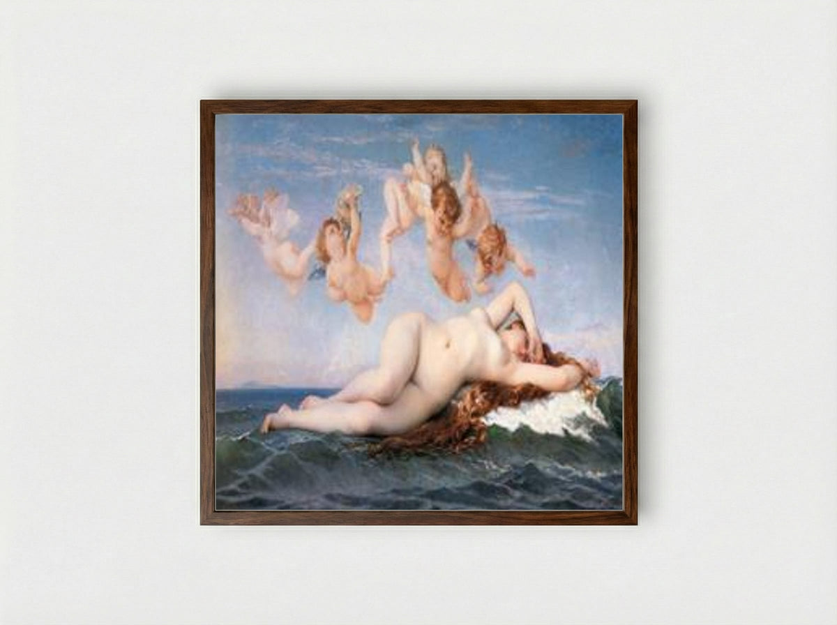 The Birth of Venus - Alexandre Cabanel - Framed Print Dark Wood