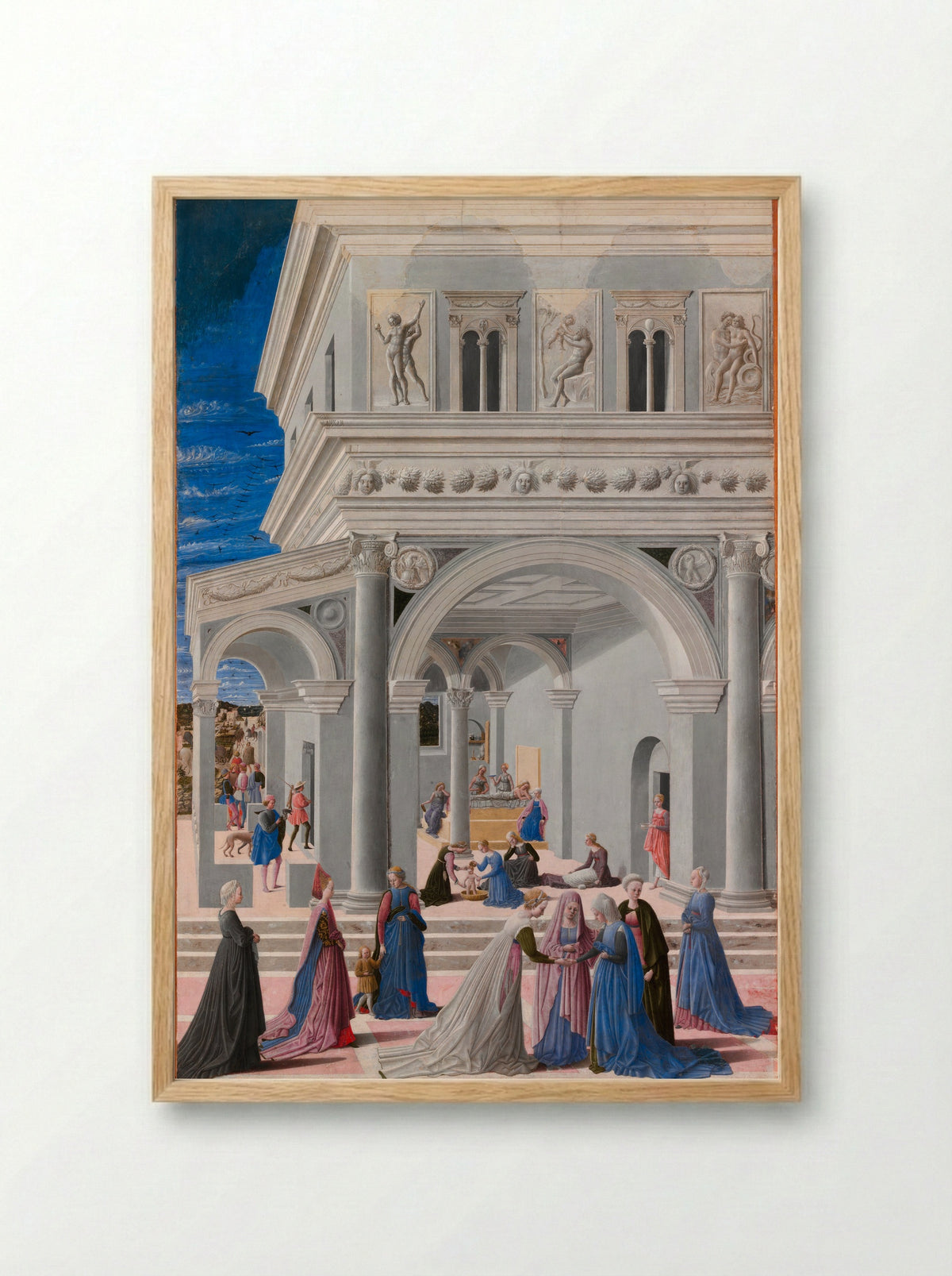 The Birth of the Virgin - Fra Carnevale - Framed Print Wood