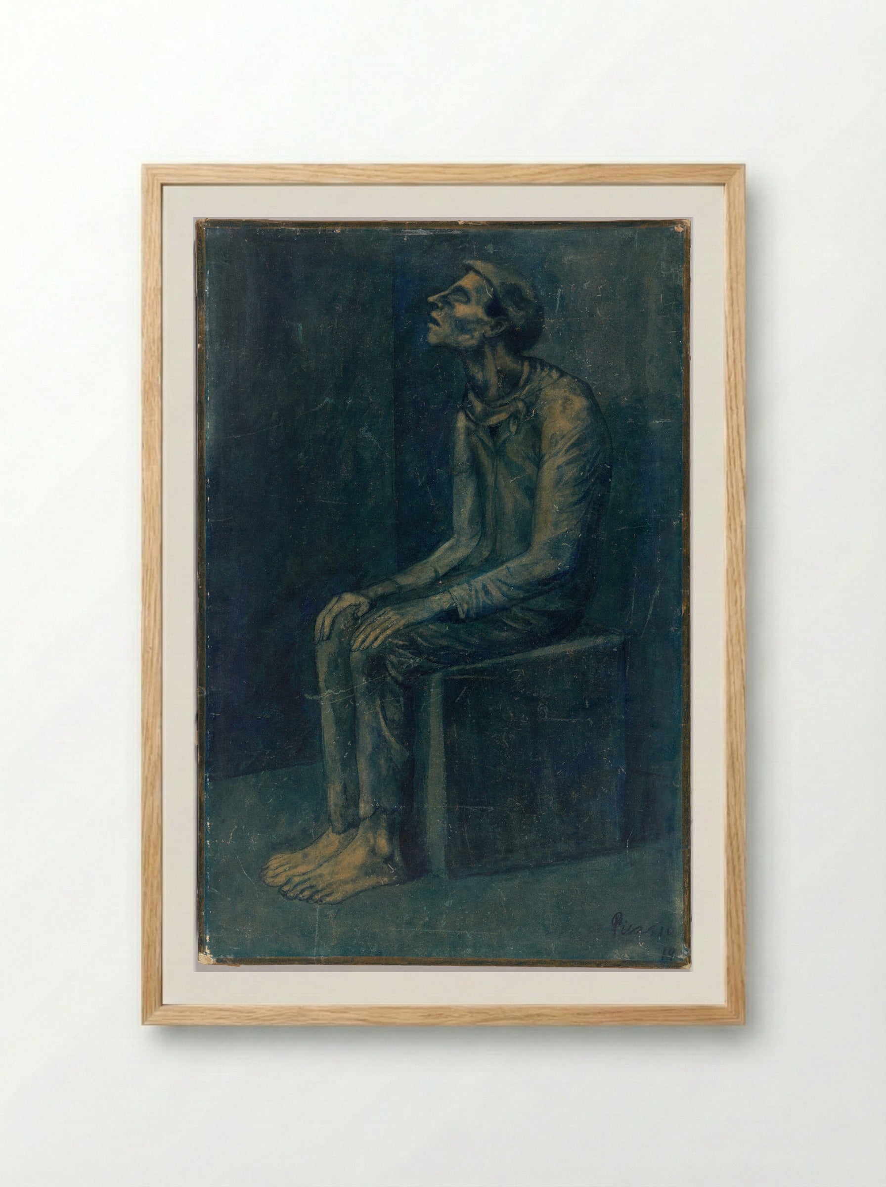 The Blind Man - Pablo Picasso - Framed Print Wood