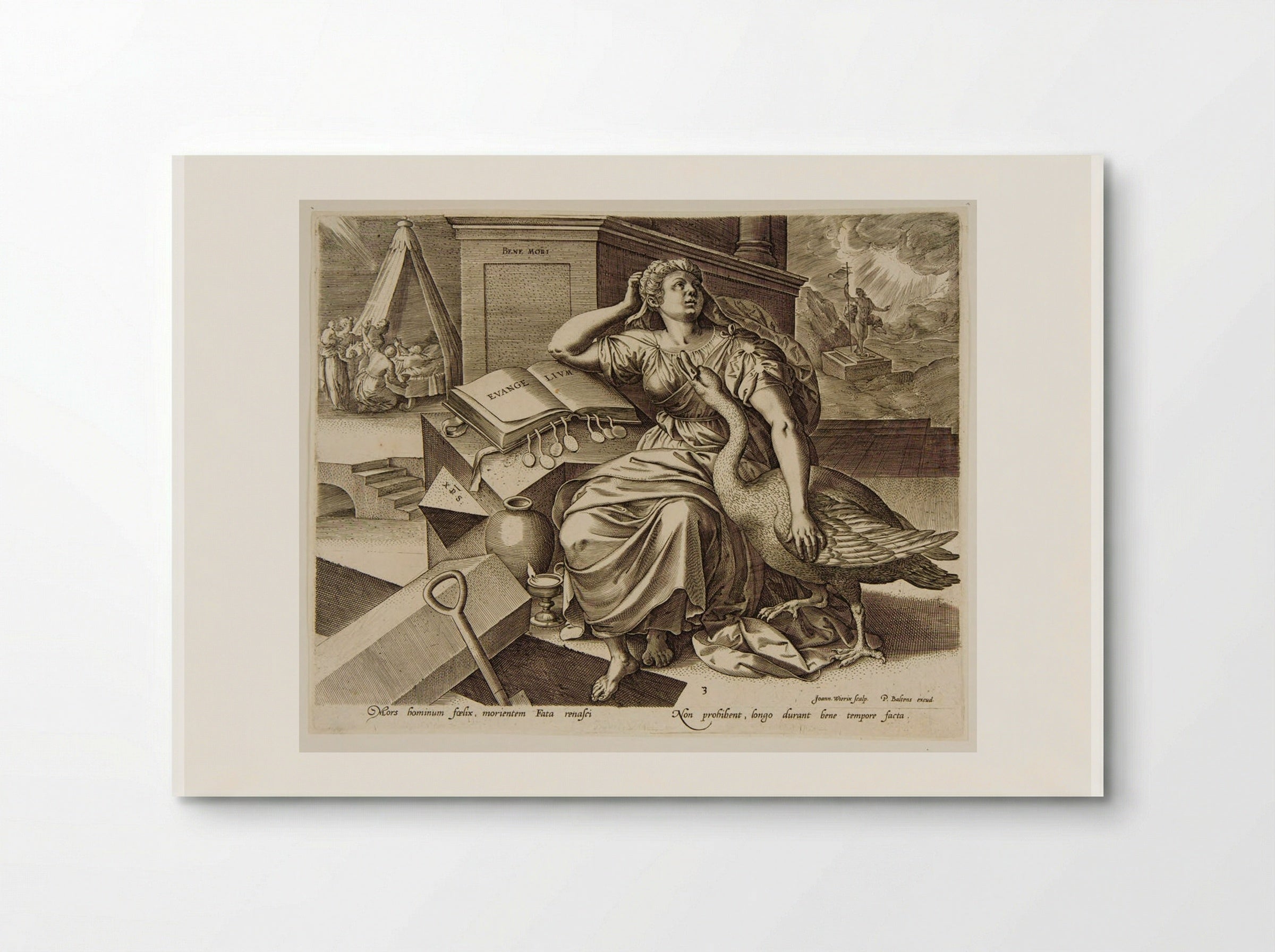 The Blissful Death - Johannes Wierix - Poster