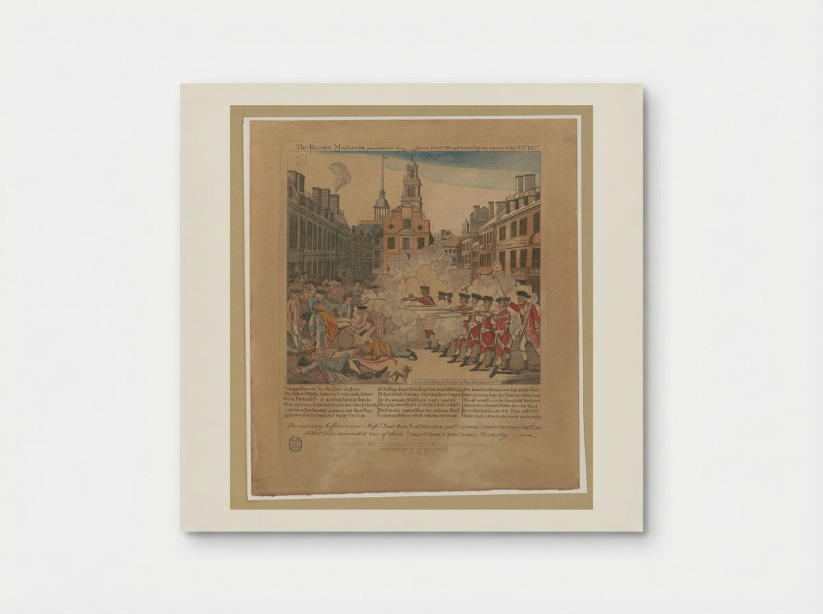The Bloody Massacre (Re-engraving) - Sidney L. Smith - Poster