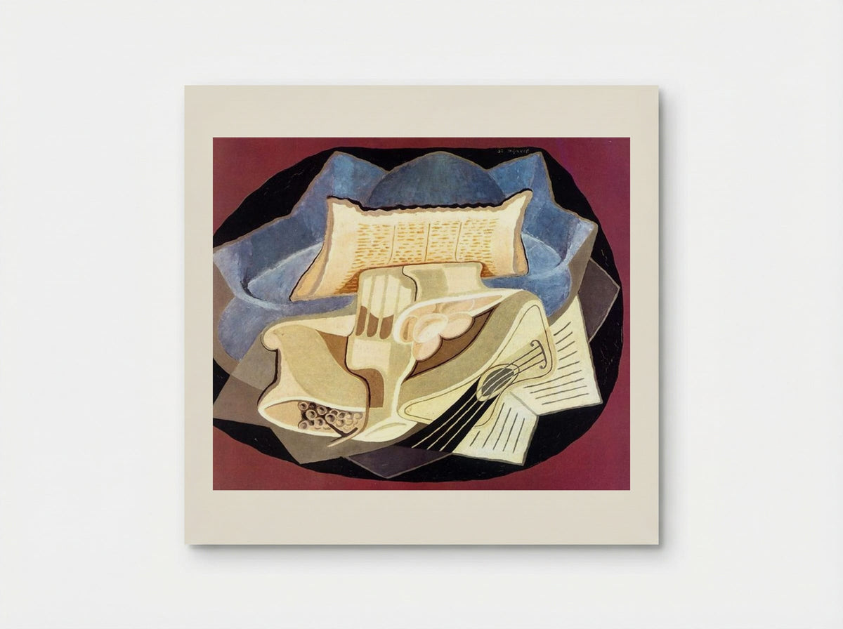 The Blue Cloth - Juan Gris - Poster