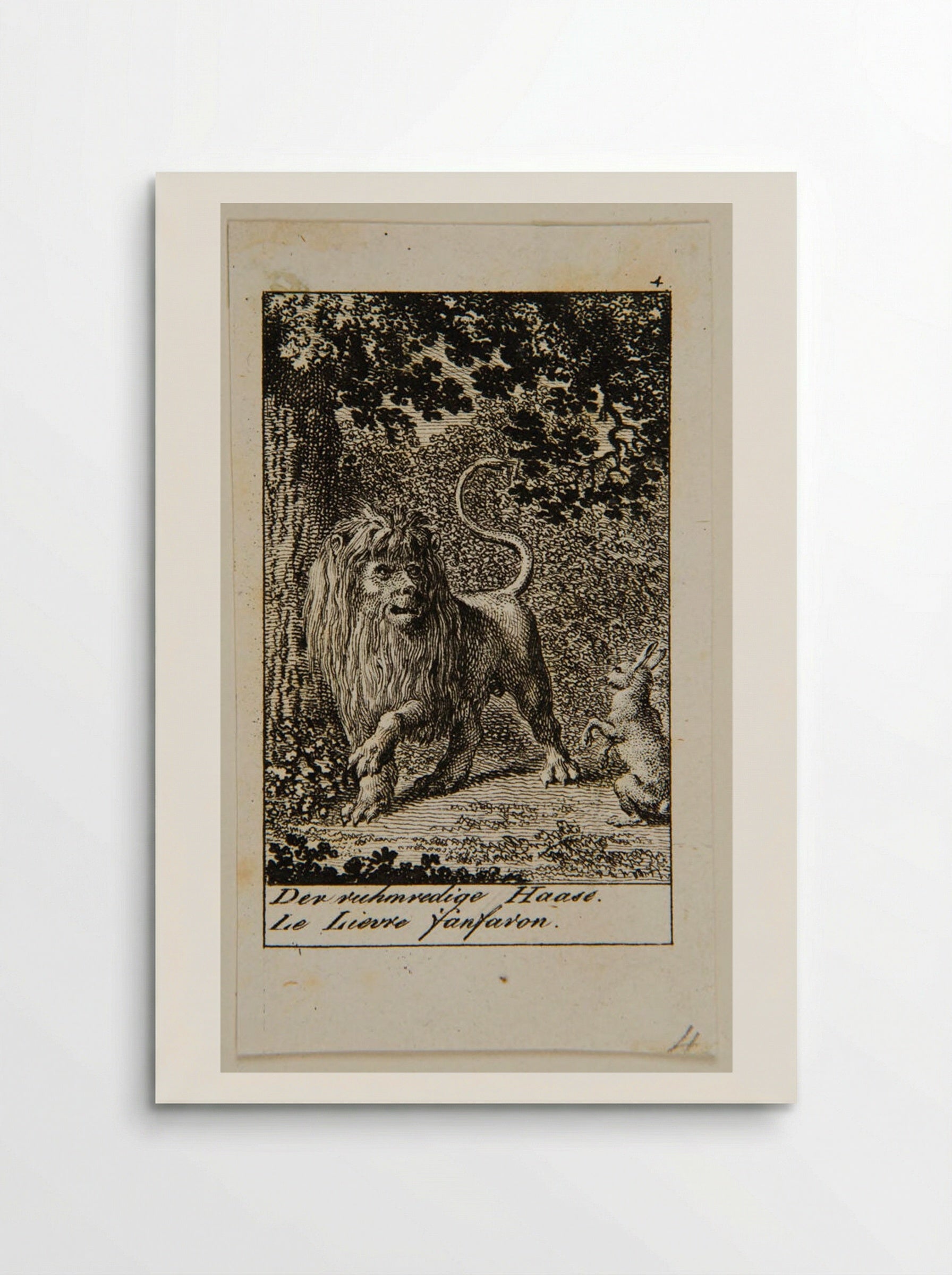 The Boasting Hare - Daniel Nikolaus Chodowiecki - Poster
