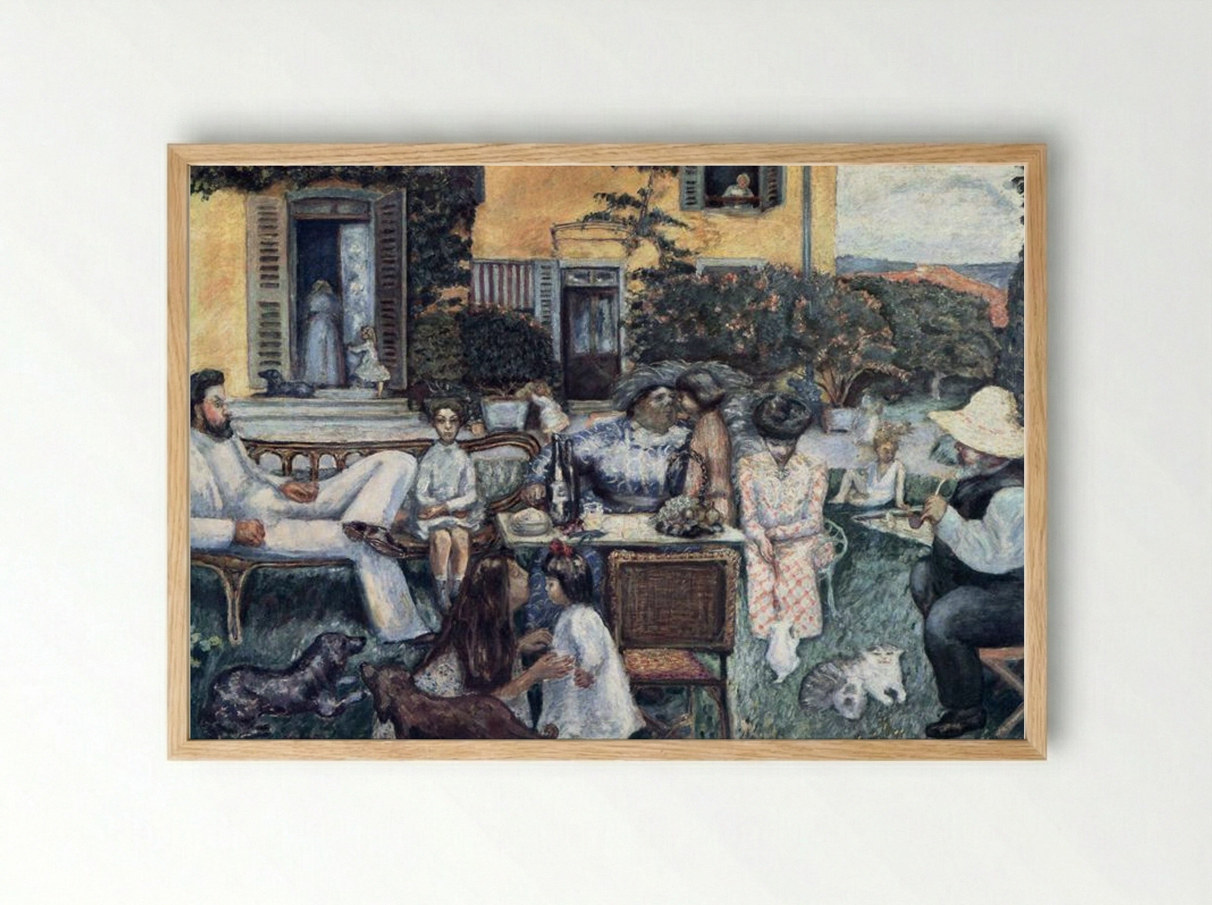 The Bourgeois Afternoon - Pierre Bonnard - Framed Print Wood