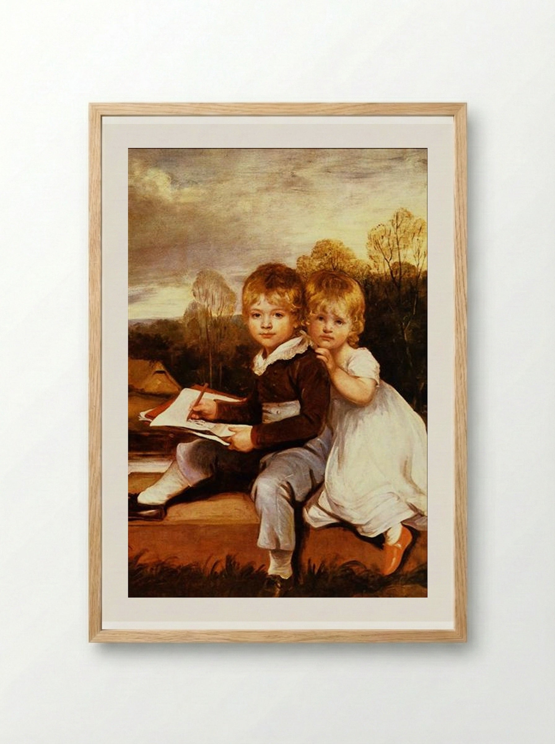 The Bowden Children - John Hoppner - Framed Print Wood