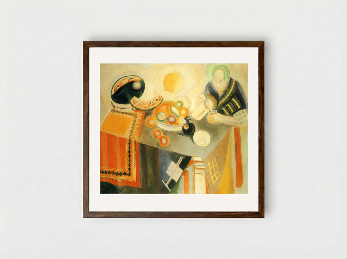 The Bowl - Robert Delaunay - Framed Print Dark Wood