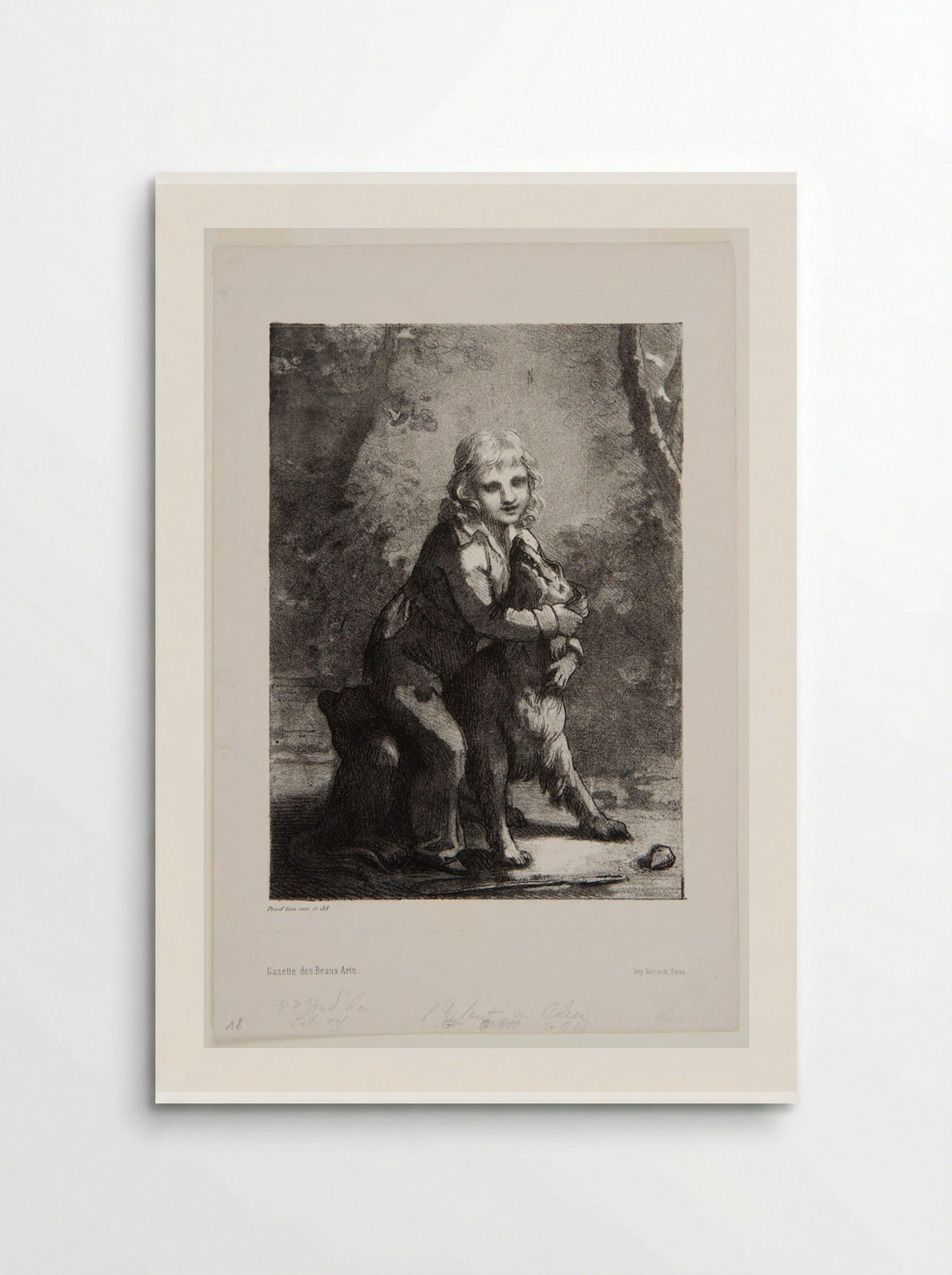 The Boy with the Dog - Pierre-Paul Prud'hon - Poster