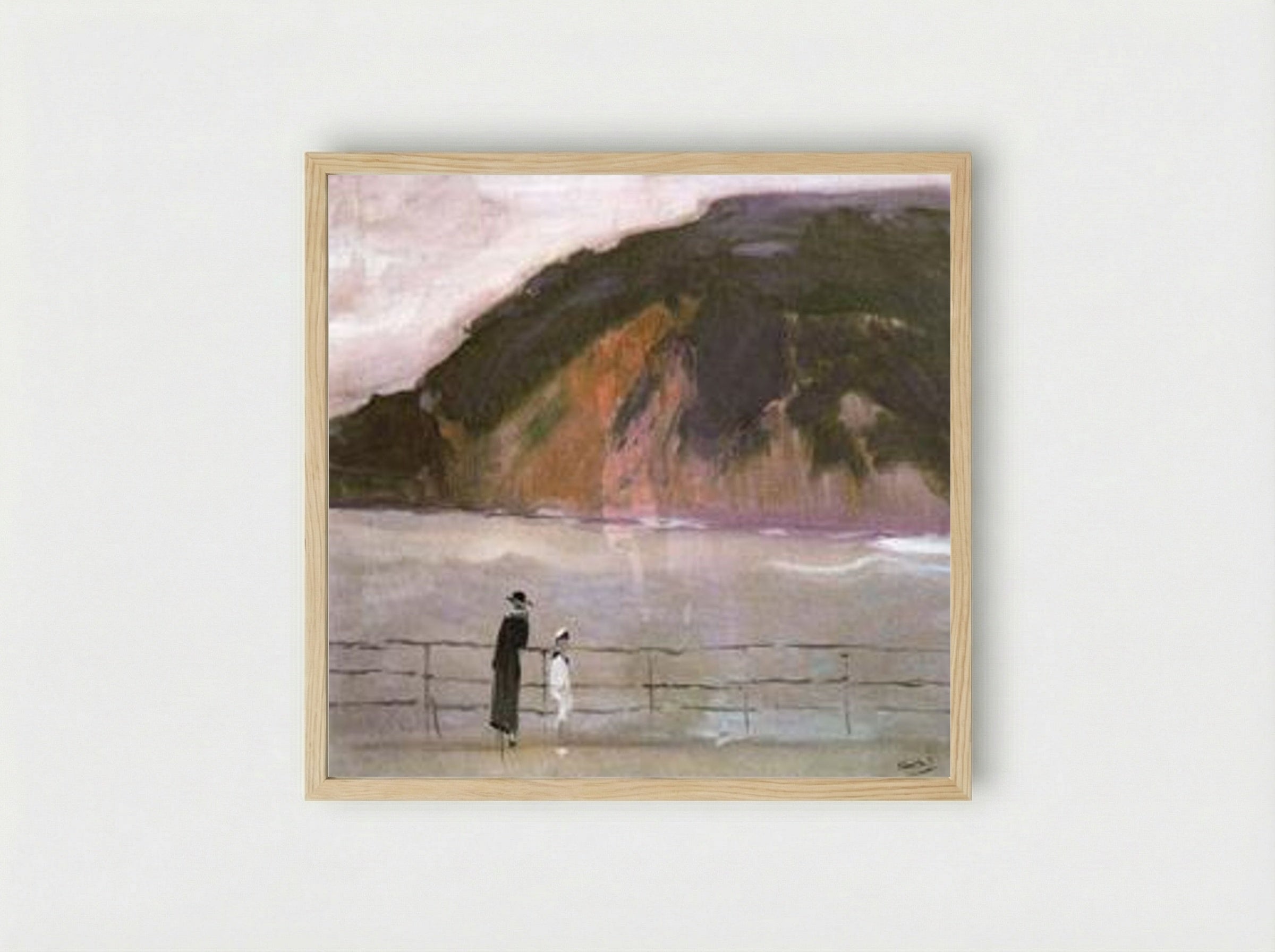 The Breakwater (San Sebastian) - Joaquín Sorolla - Framed Print Wood