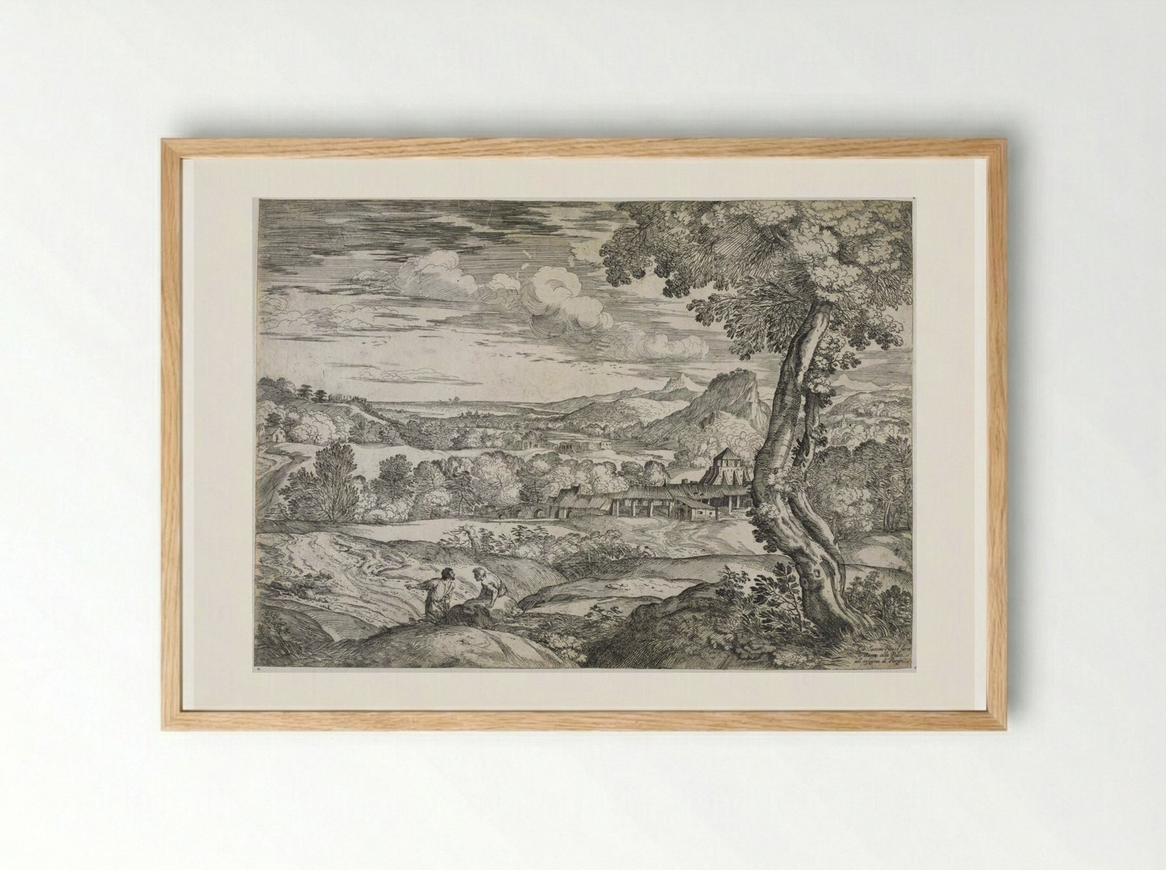 The Brickworks - Giovanni Francesco Grimaldi - Framed Print Wood