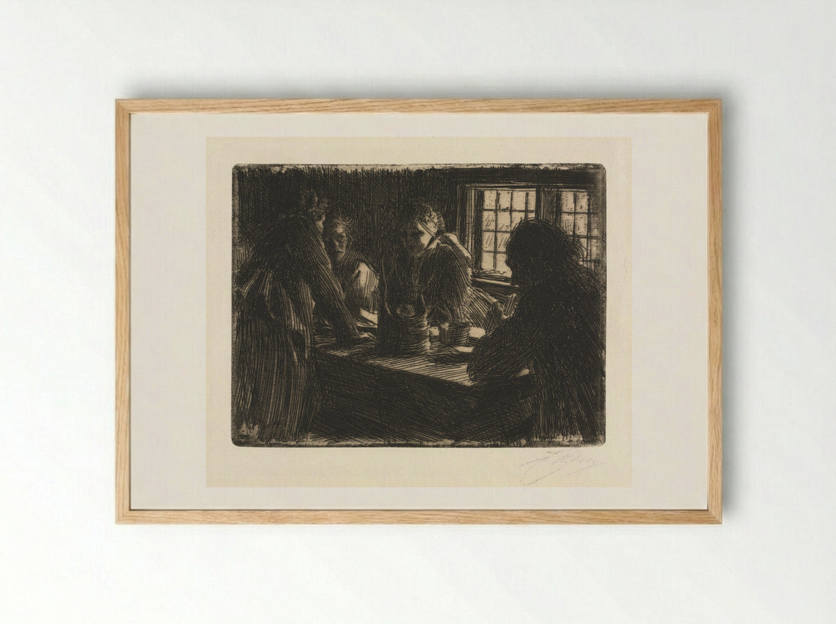 The Bride's Maid - Anders Zorn - Framed Print Wood