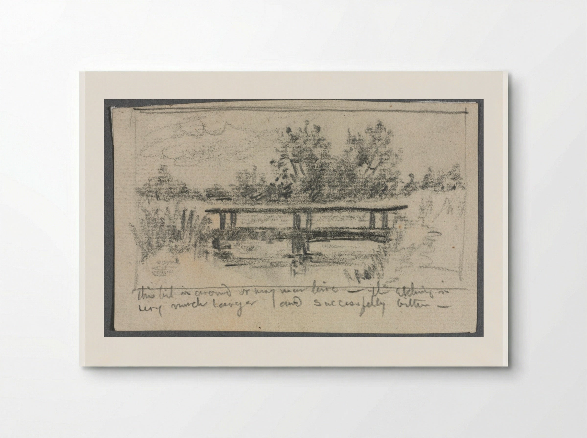 The Bridge, Schleissheim - Otto H. Bacher - Poster
