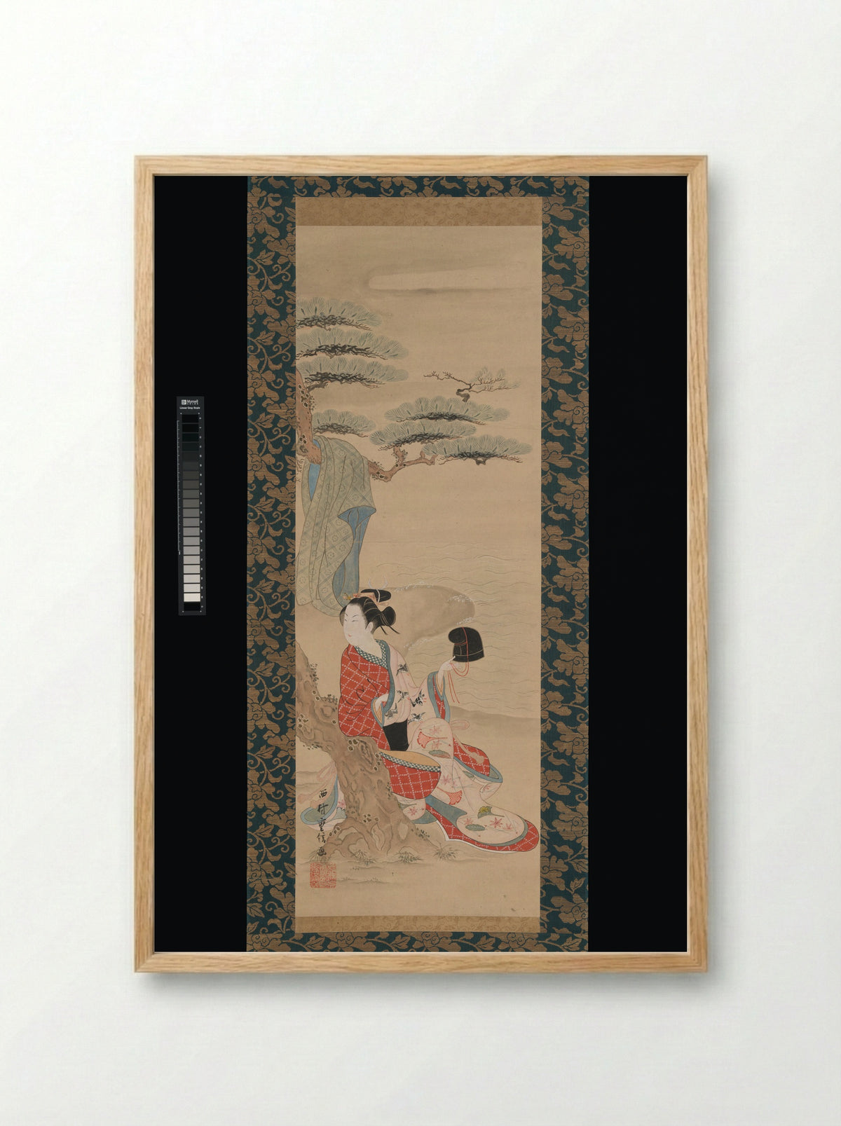 The Brine Maiden Matsukaze - Nishimura Shigenobu - Framed Print Wood