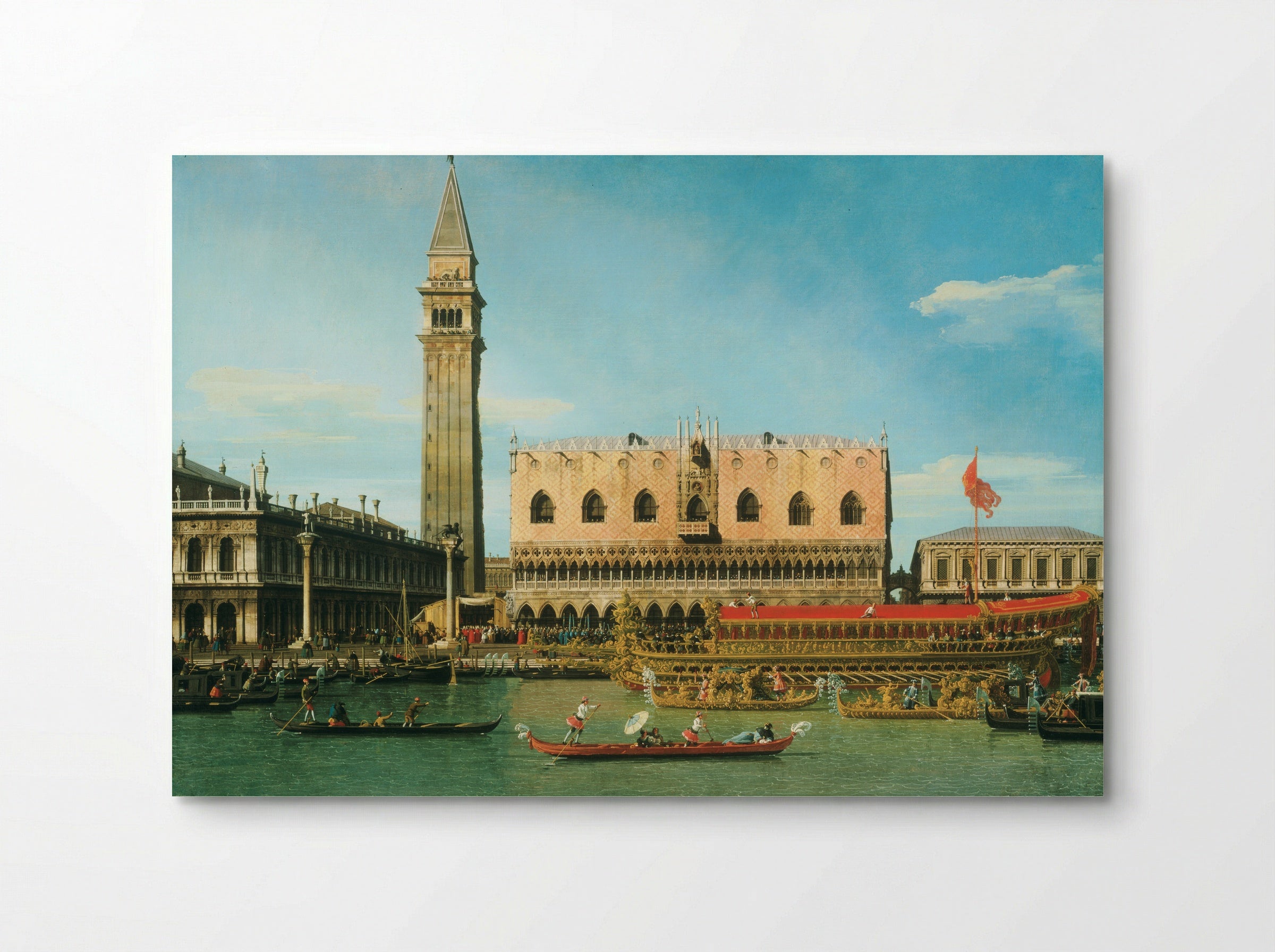 The Bucintoro at the Molo on Ascension Day - Canaletto - Poster
