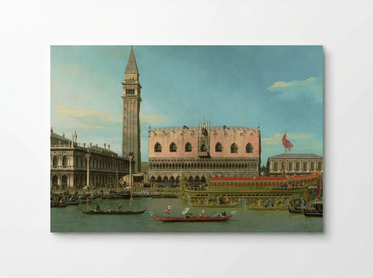 The Bucintoro at the Molo on Ascension Day - Canaletto - Poster