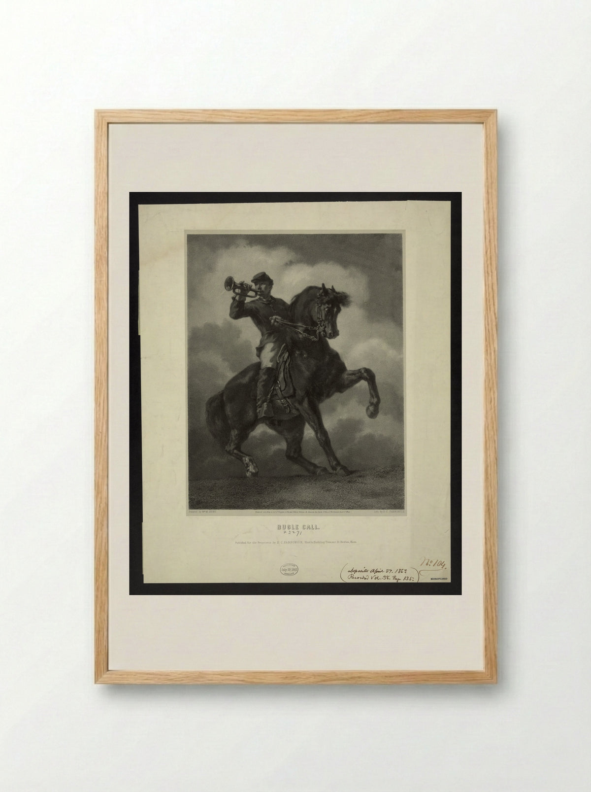 The Bugle Call - Dominique C. Fabronius - Framed Print Wood