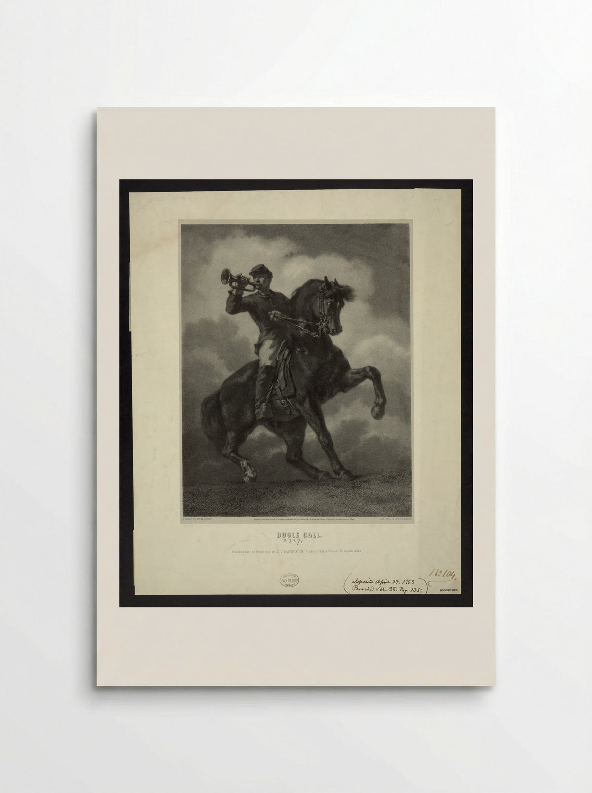 The Bugle Call - Dominique C. Fabronius - Poster