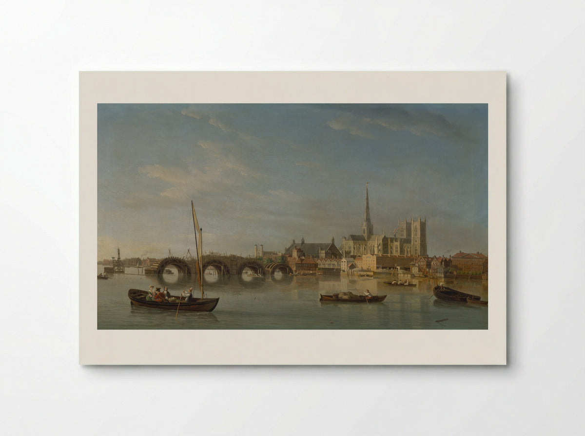 The Building of Westminster Bridge - Samuel Scott - Poster