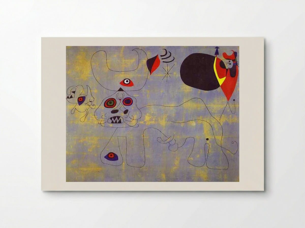 The Bull Fight - Joan Miró - Poster