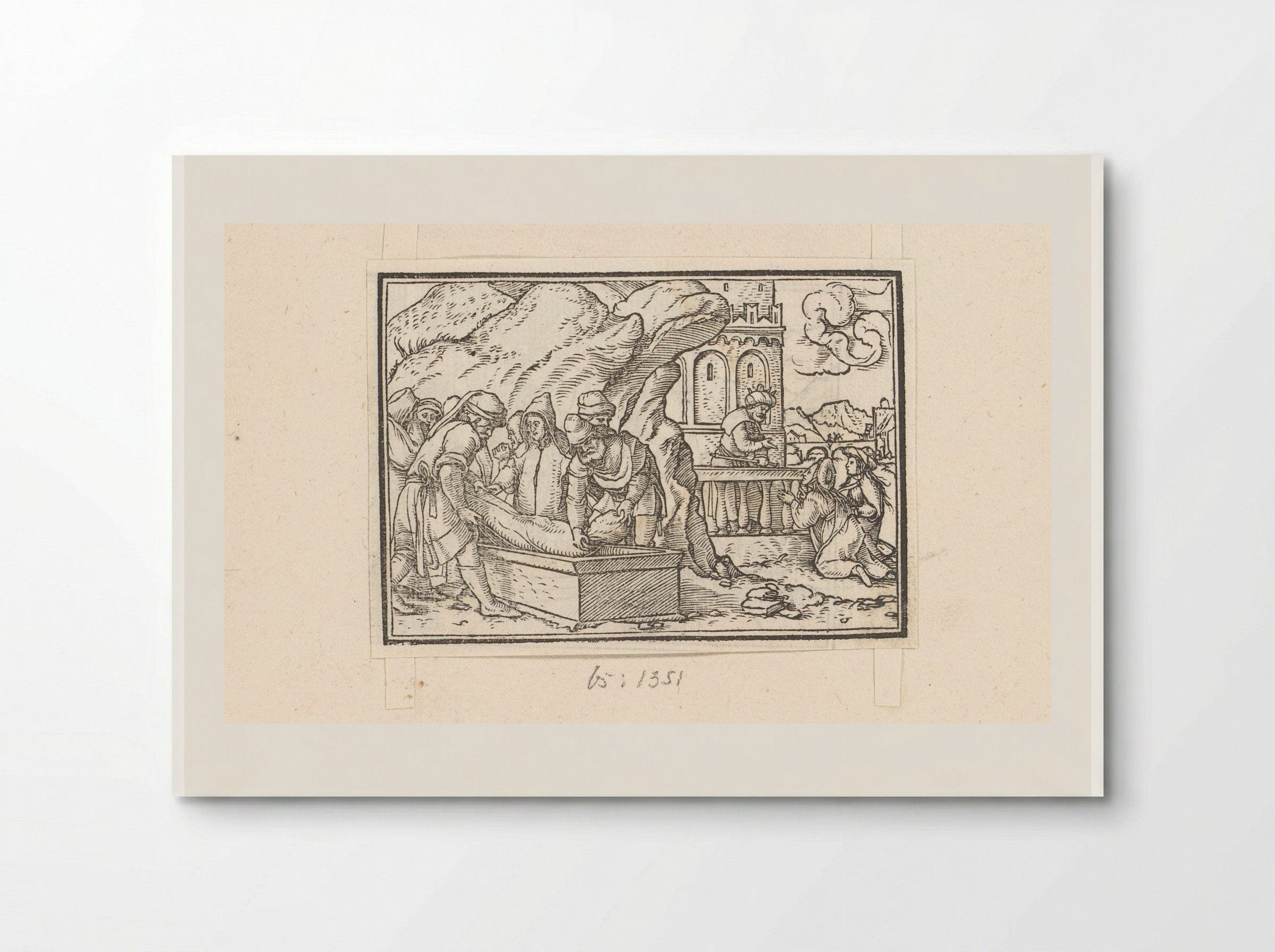 The Burial of Jacob in the Cave of Machpelah - Veit Rudolf Specklin - Poster