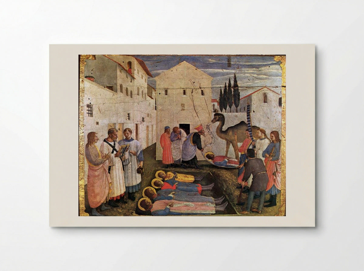 The Burial of Saints Cosmas and Damian - Fra Angelico - Poster