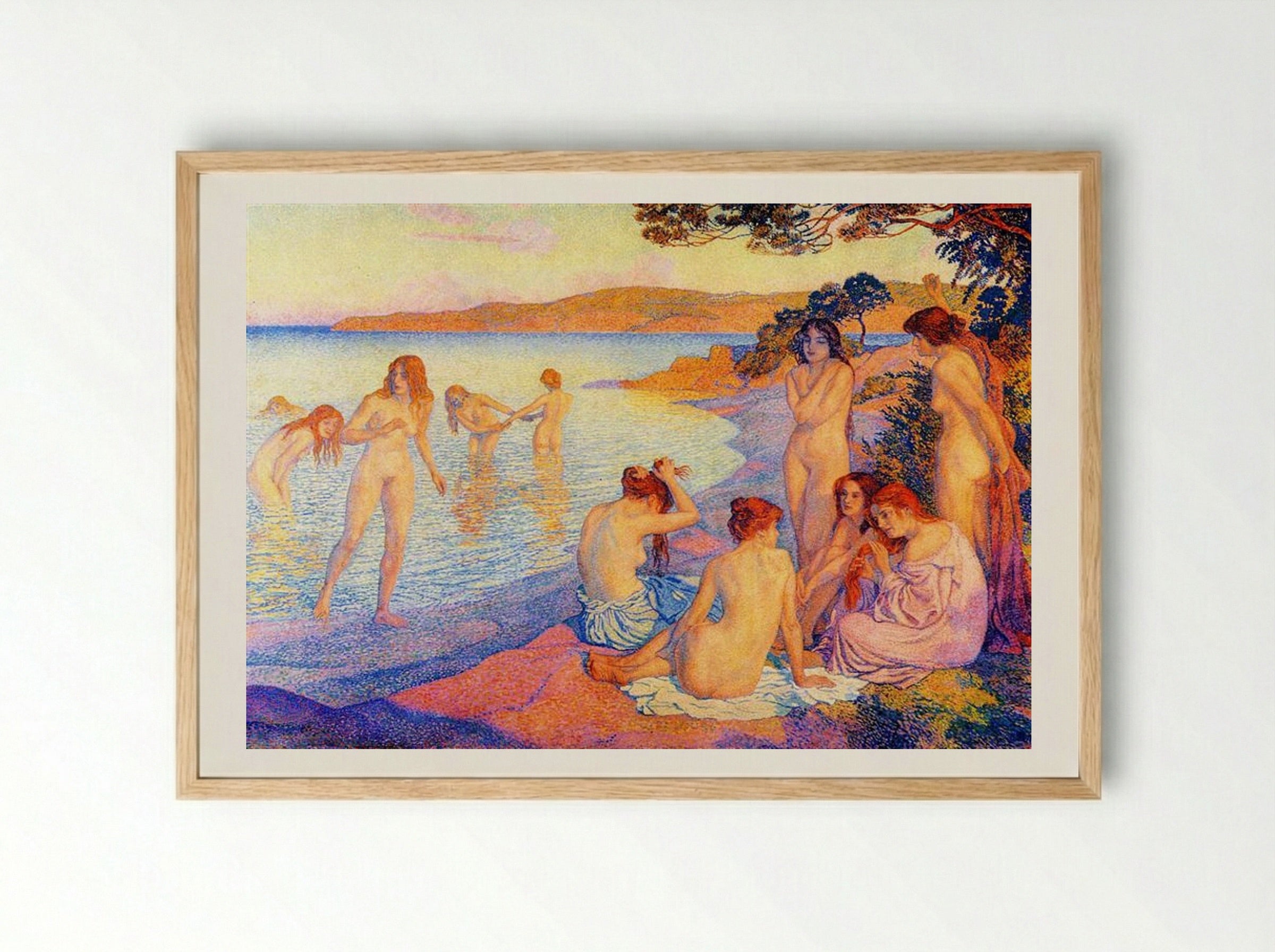 The Burning Time - Théo van Rysselberghe - Framed Print Wood