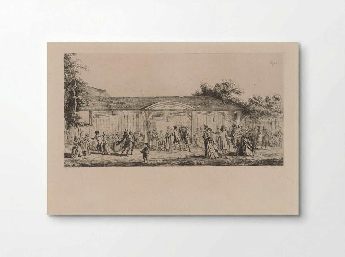 The Café Godet - Jules de Goncourt - Poster