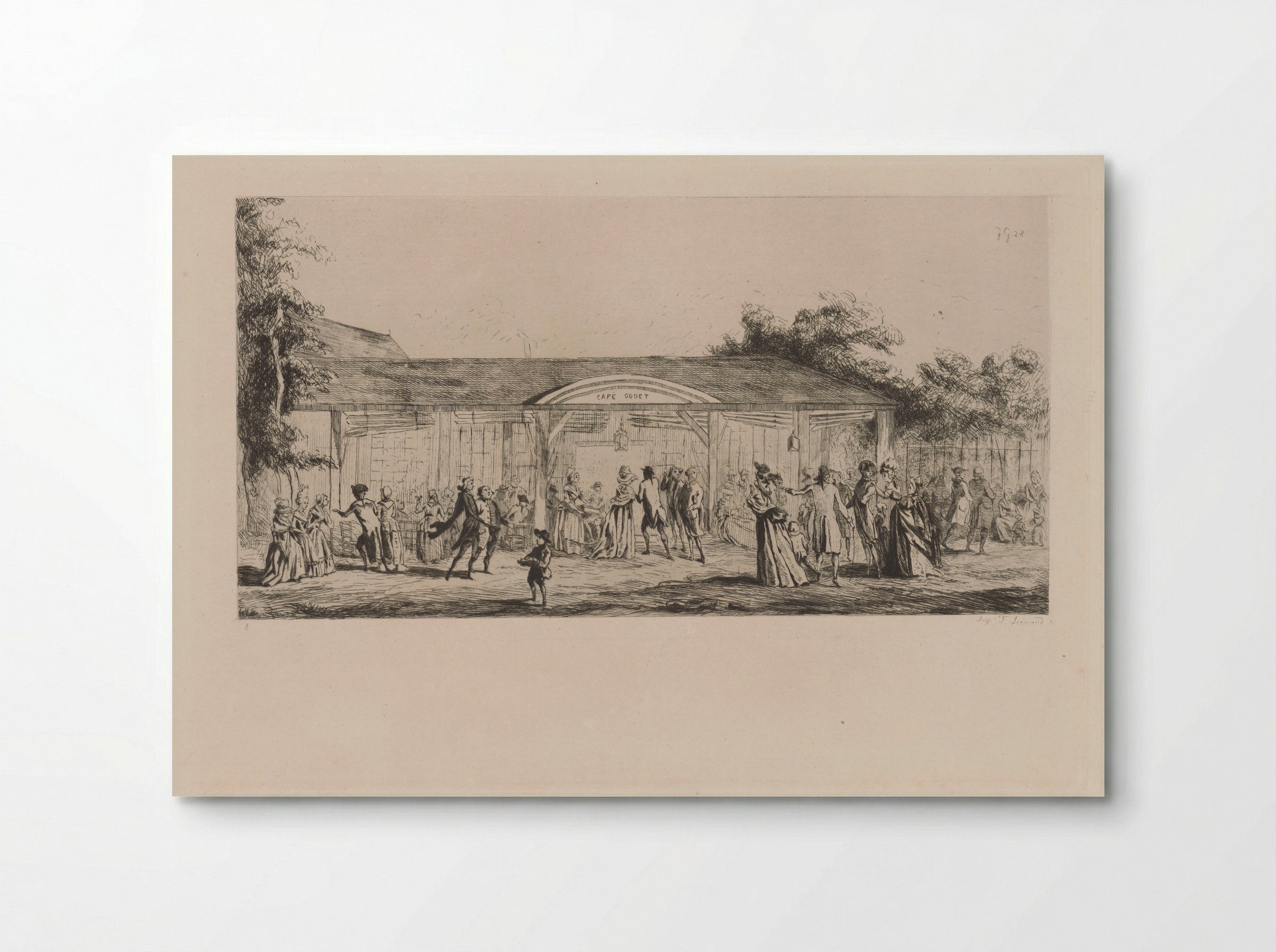 The Café Godet - Jules de Goncourt - Poster