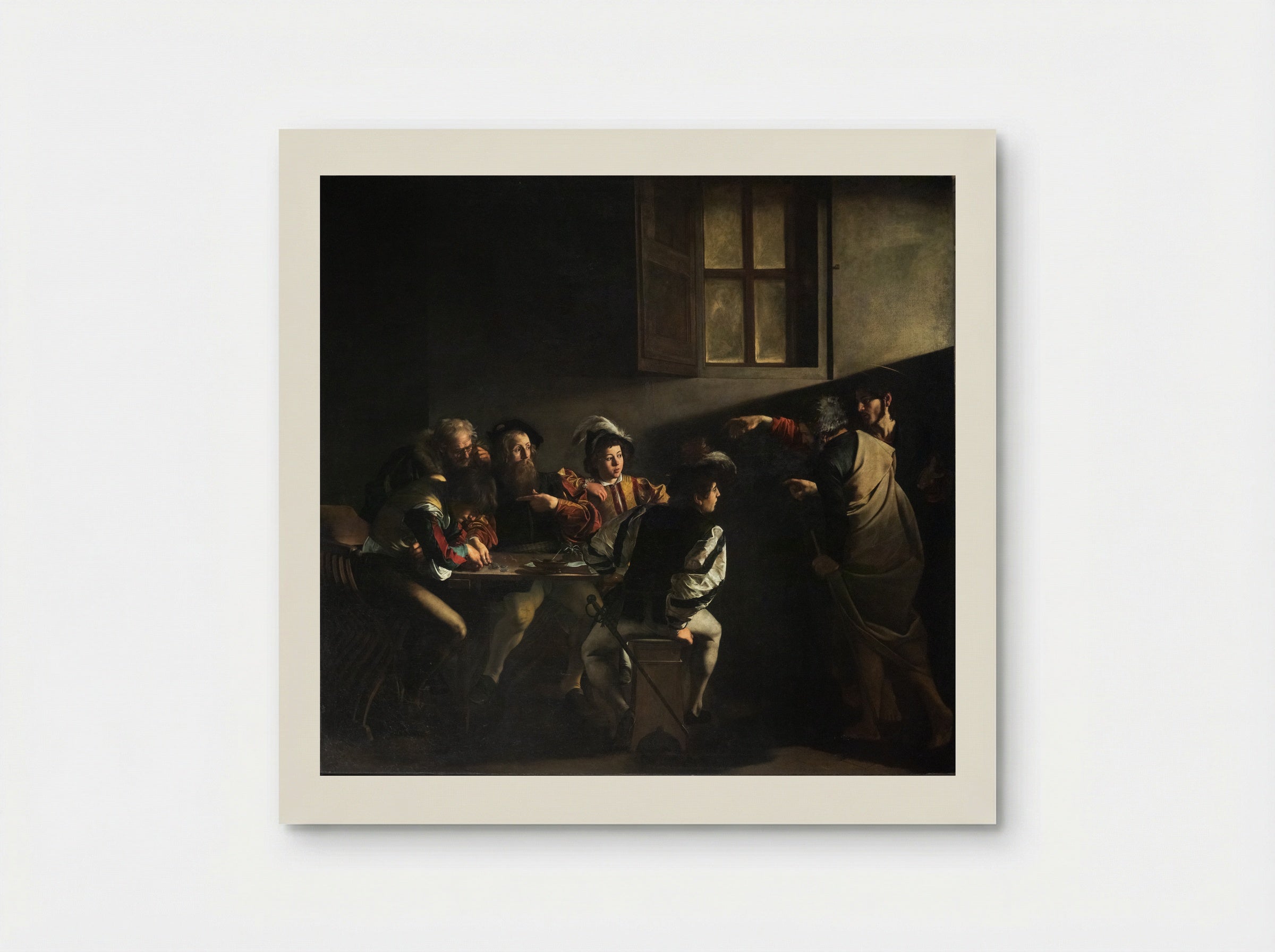 The Calling of Saint Matthew - Michelangelo Merisi da Caravaggio - Poster