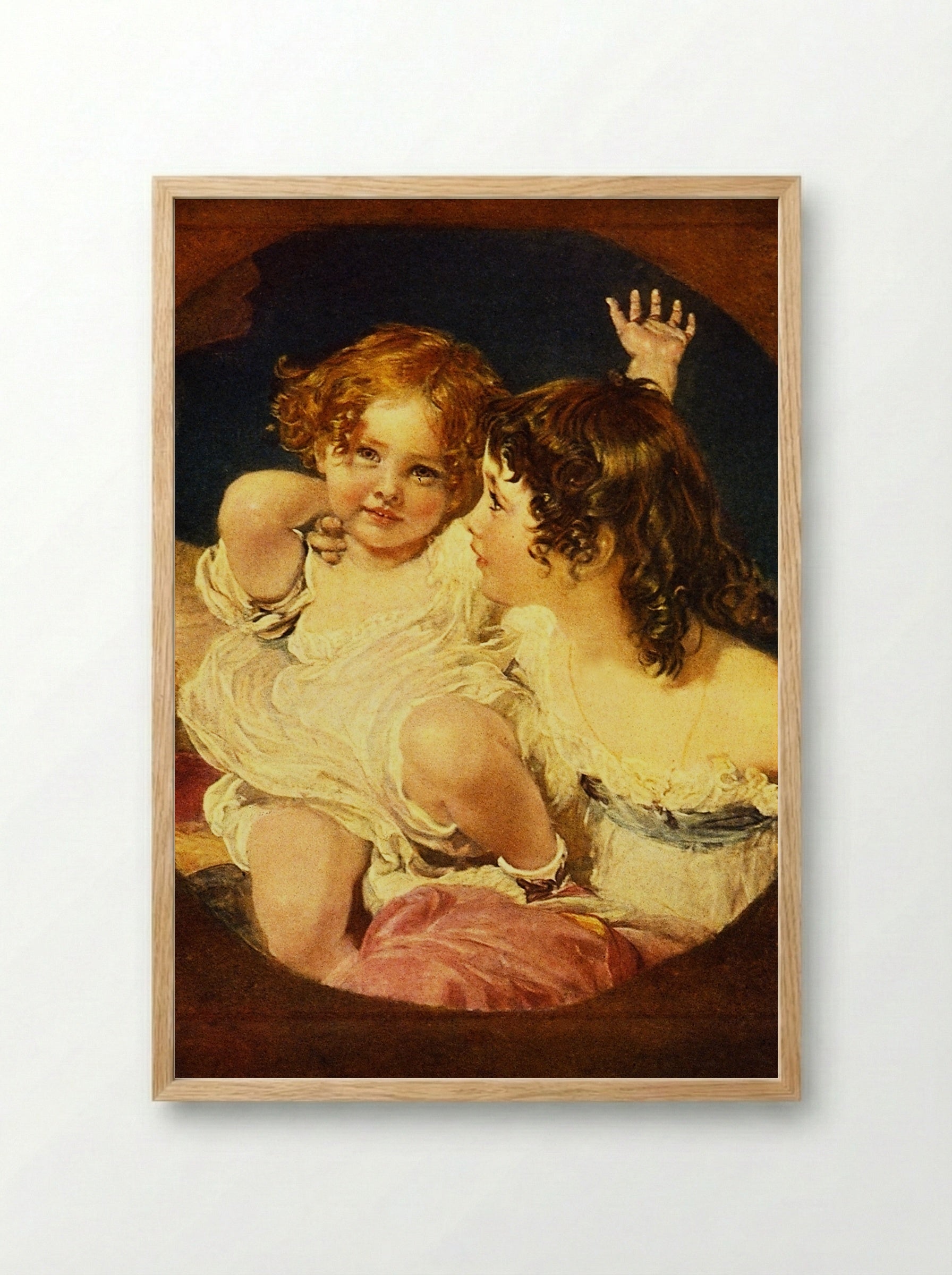 The Calmady Children - Sir Thomas Lawrence - Framed Print Wood