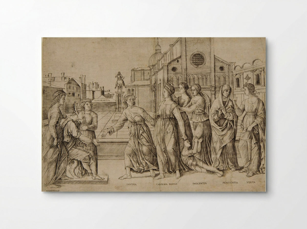 The Calumny of Apelles - Girolamo Mocetto - Poster